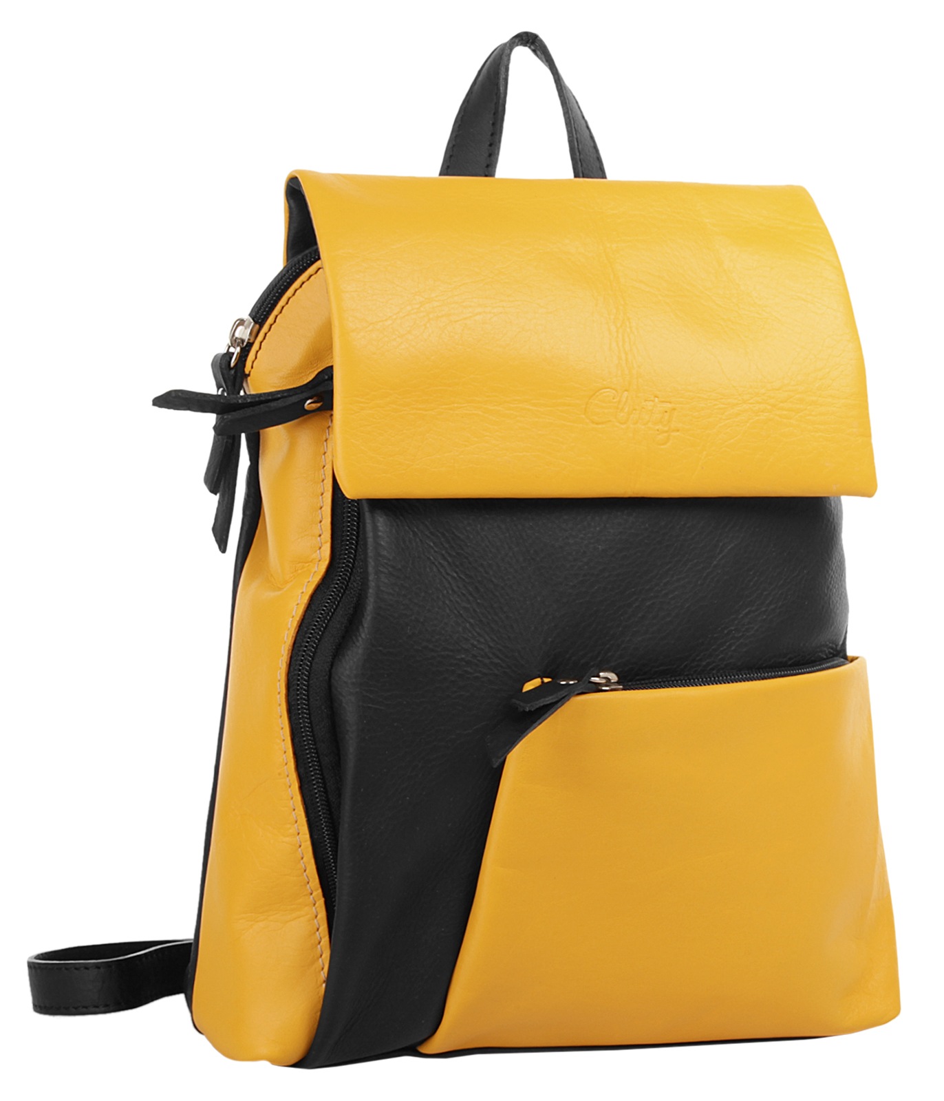 Cluty Cityrucksack "CLUTY Damen echt Leder, Made in Italy" echt Leder, Made in Italy