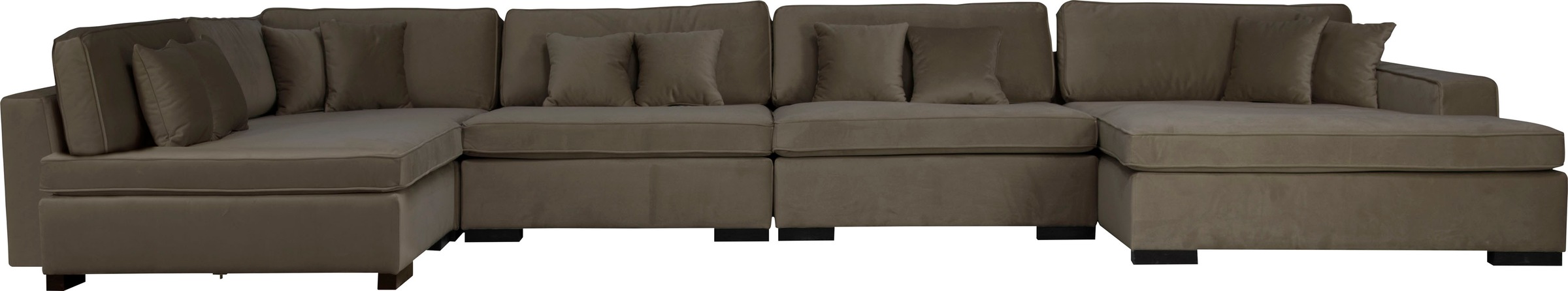 Home affaire Wohnlandschaft "Skara XXL U-Form", Lounge-Sofa XXL mit Federke günstig online kaufen