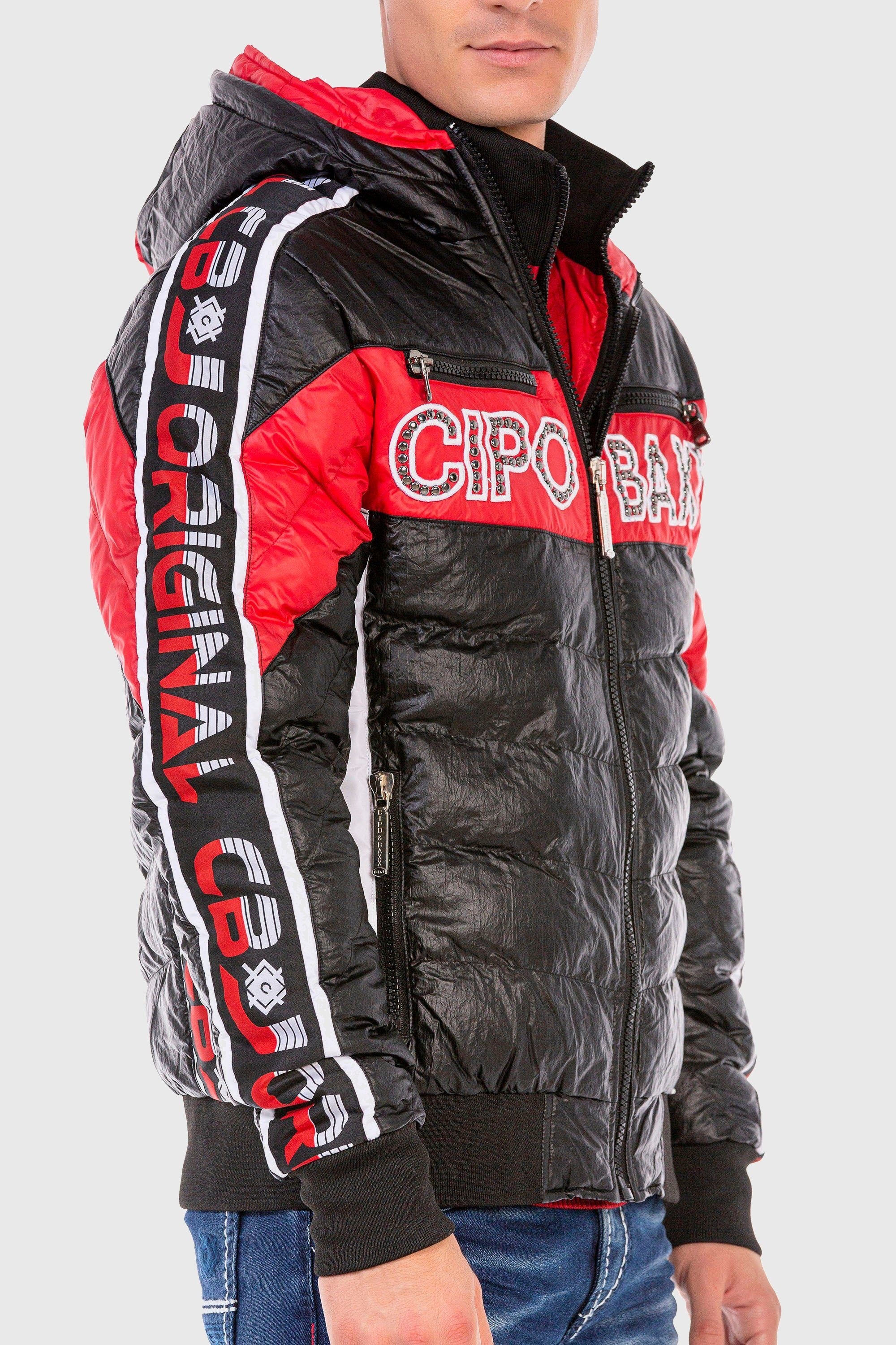 Cipo & Baxx Steppjacke »Jacke«, mit Kapuze, mit modischer Steppung
