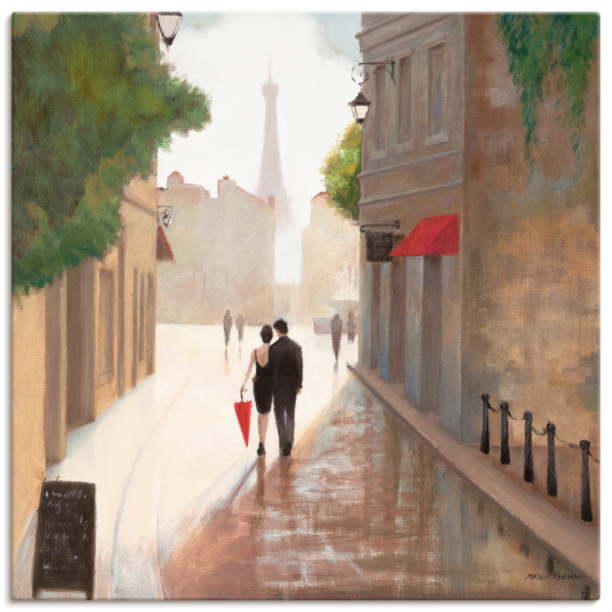 Black Friday Wandaufkleber Frankreich, »Paris Romanze versch. St.), Poster (1 BAUR I«, Leinwandbild, | als oder Wandbild Größen Artland in