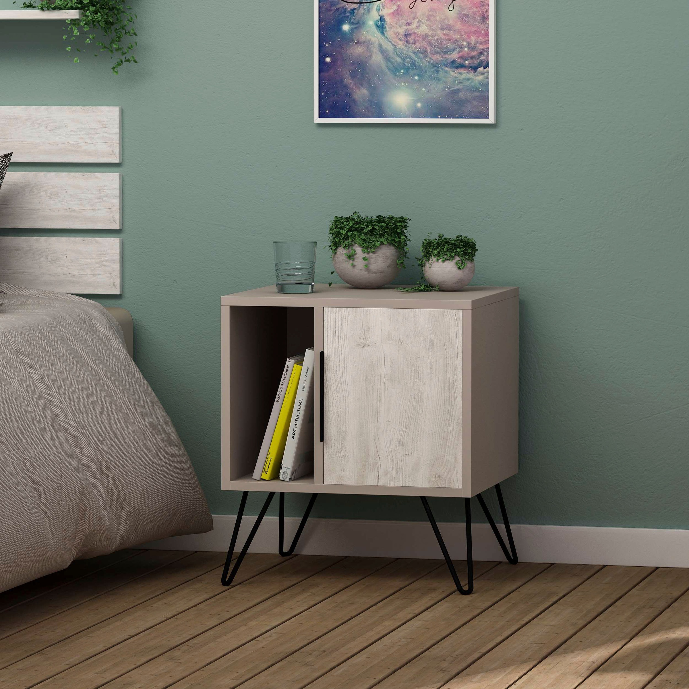 Decortie Nachttisch "GLYNN NACHTTISCH", (Packung, 1 St.), Leichte Montage, günstig online kaufen