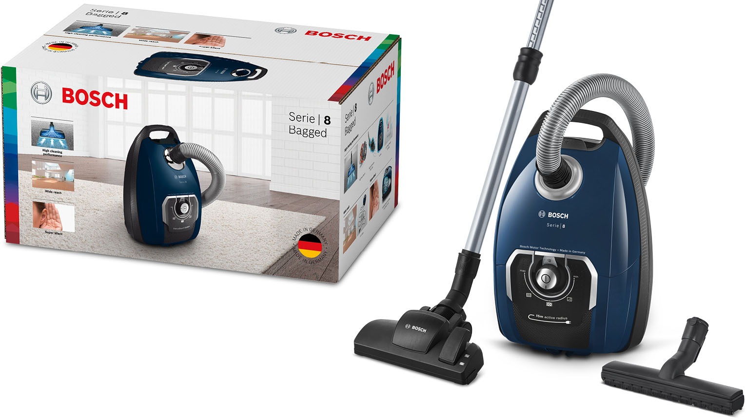 BOSCH Bodenstaubsauger "Serie 8 BGB75X494, ideal für Allergiker, Hygiene-Fi günstig online kaufen