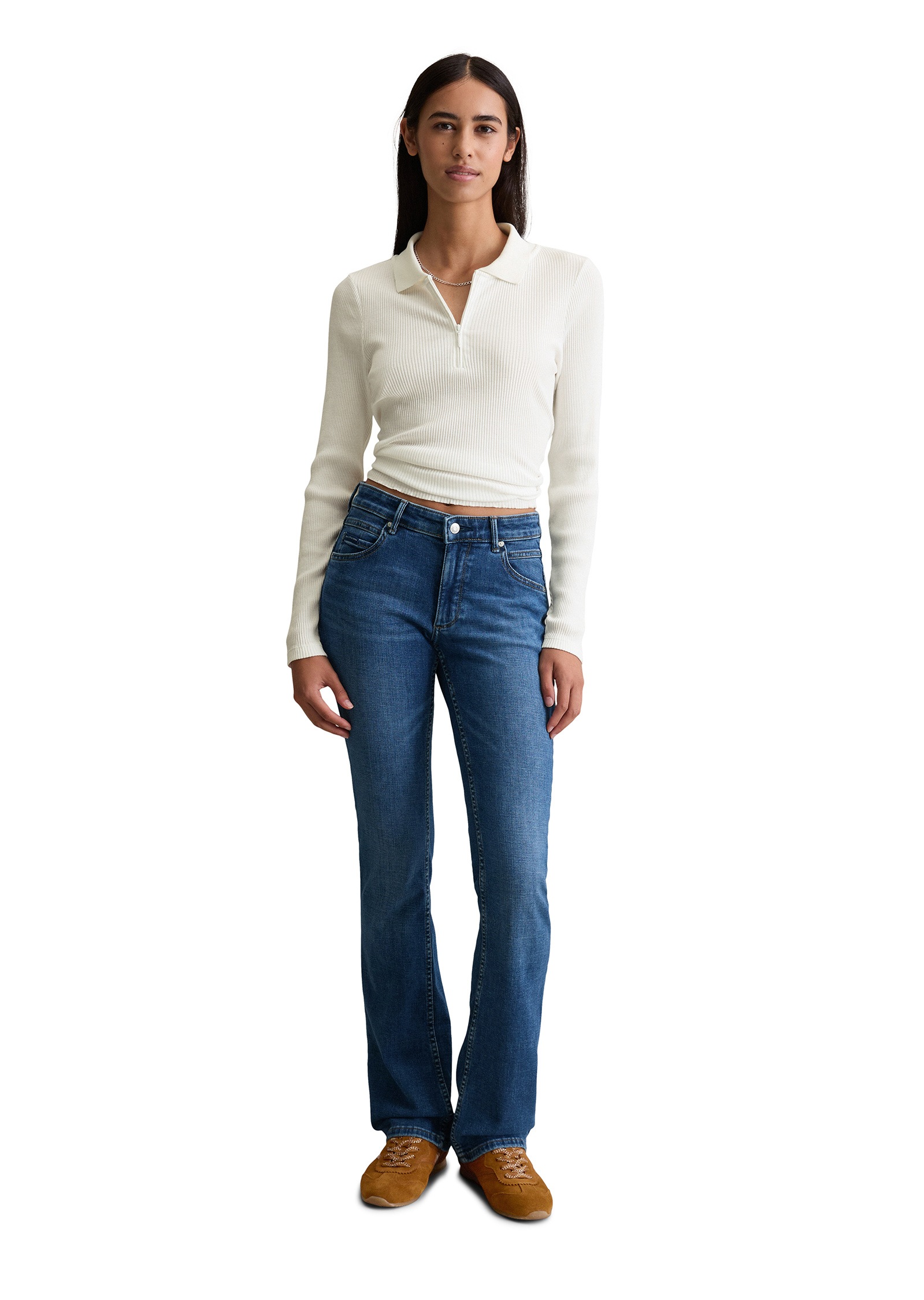 Marc O'Polo DENIM Bootcut-Jeans »aus Bio-Baumwoll-Stretch«