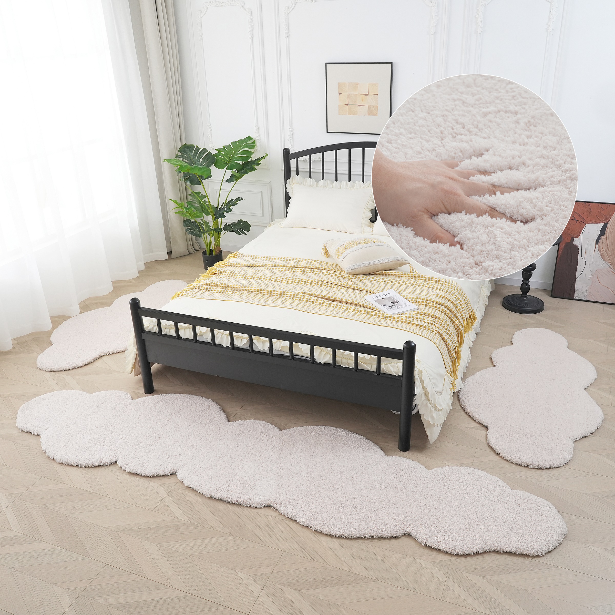 OTTO home Bettumrandung "Microfaser Teppich Magong, besonders weich, sehr f günstig online kaufen