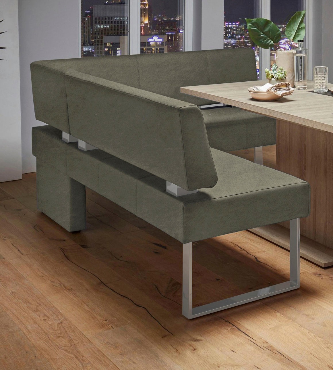 OTTO Home Rab Corner Bench Green 200x160cm 3