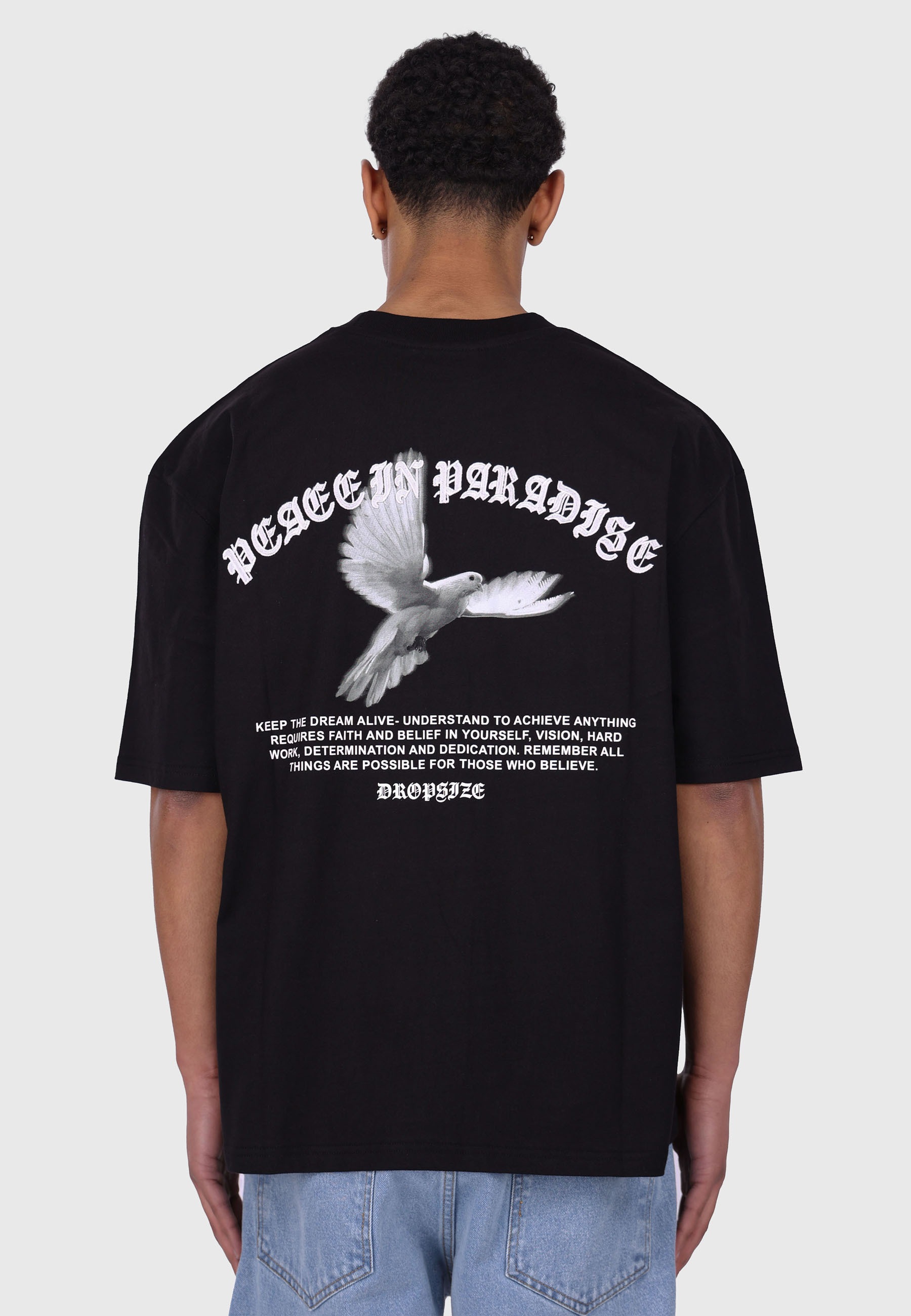 Dropsize T-Shirt »Dropsize HEAVY OVERSIZED PEAVE DOVE T-SHIRT« 1 Stk.
