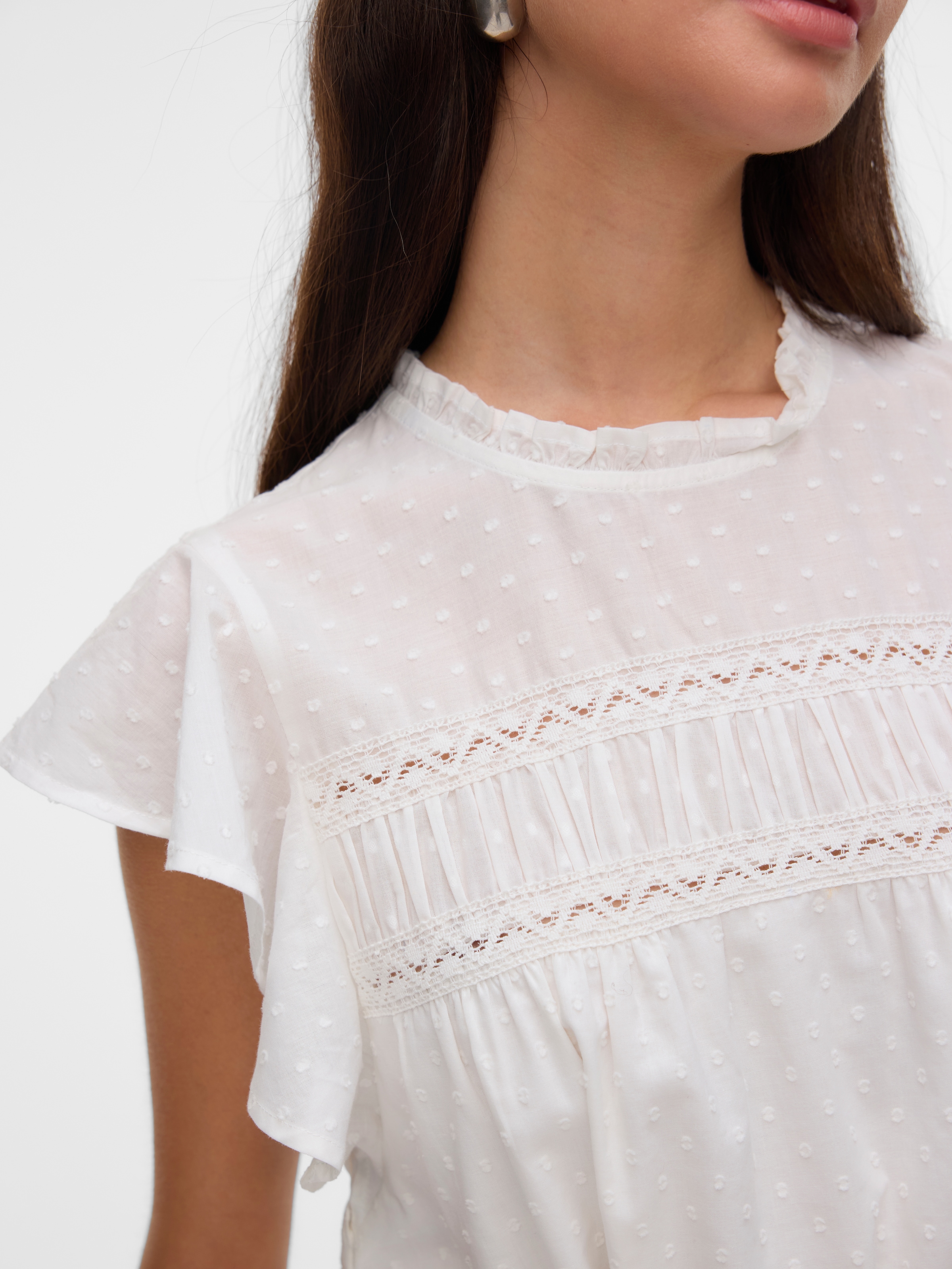 Vero Moda Minikleid »VMTRINE SL SHORT LACE DRESS WVN GA NOOS«