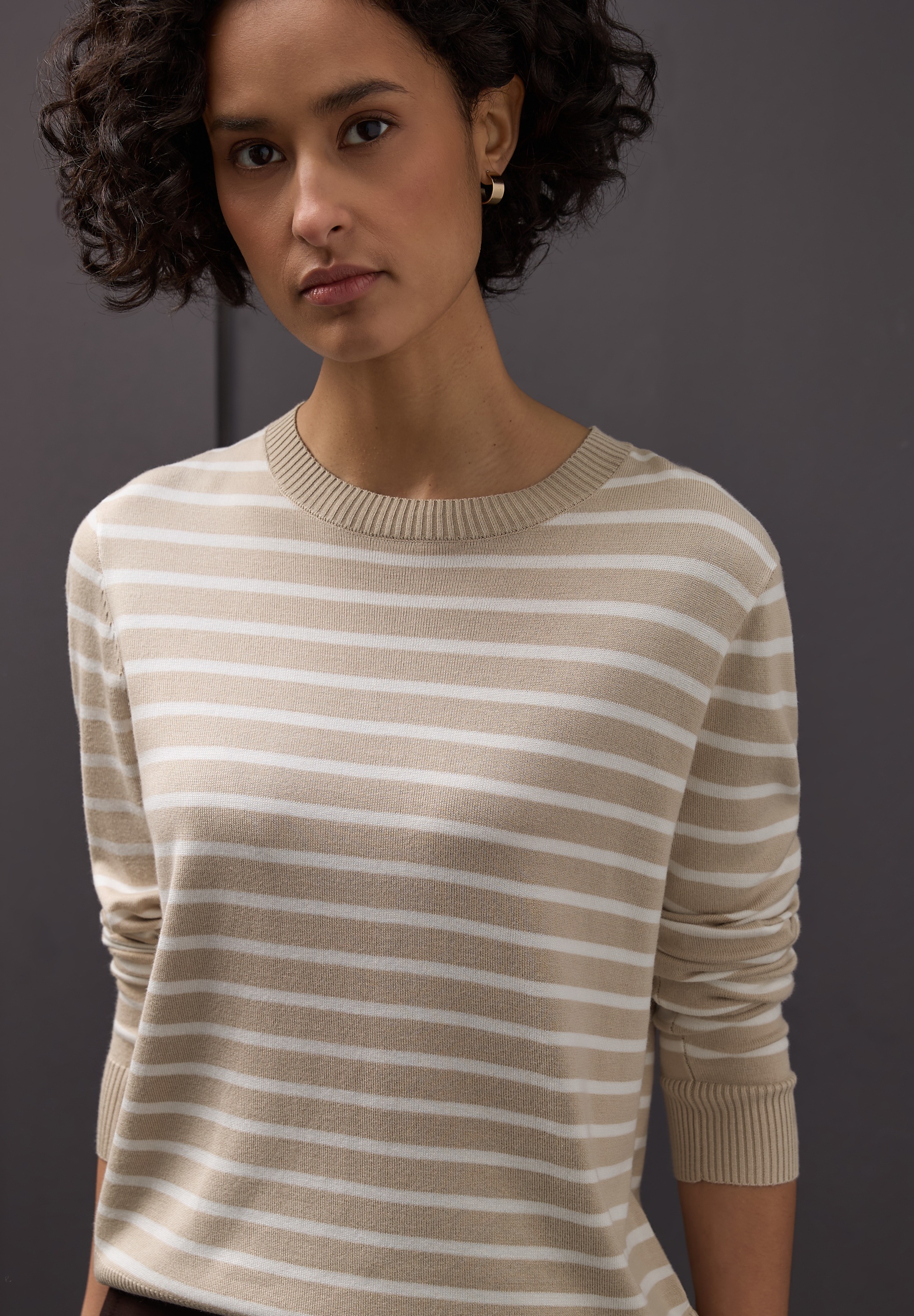 STREET ONE Strickpullover im Streifen-Design günstig online kaufen