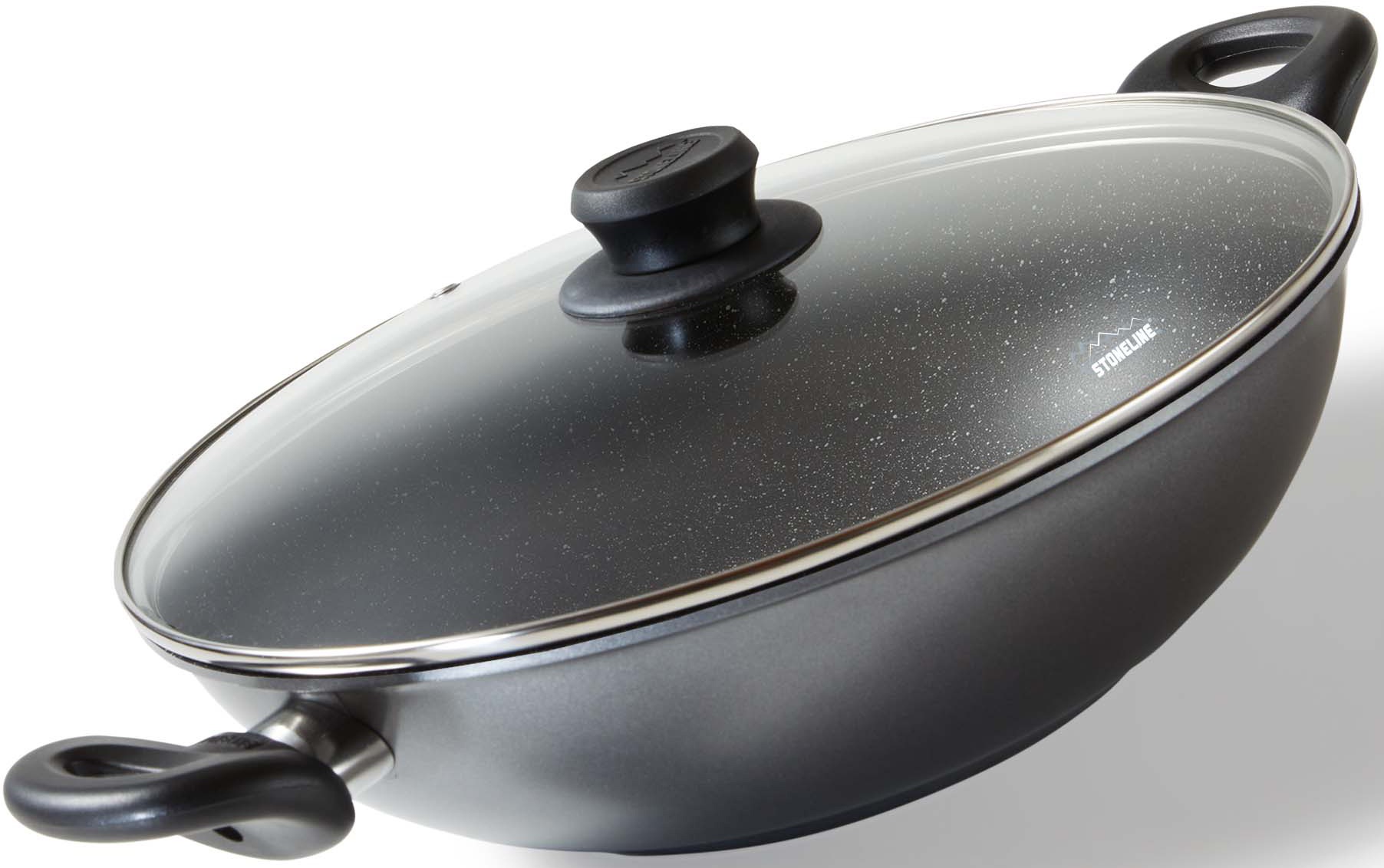 STONELINE Wok Aluminiumguss Ø 28 cm, Induktion