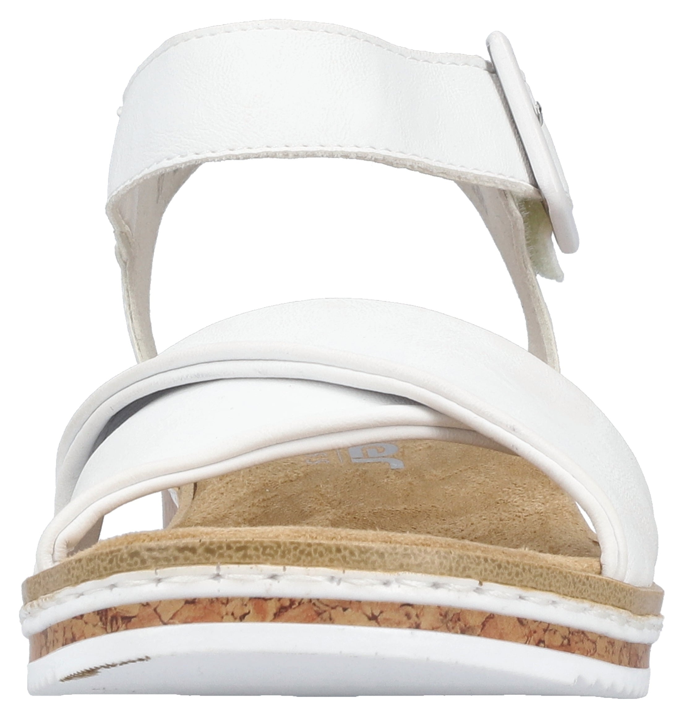 Rieker Sandalette, Keilsandale, Sommerschuh, Urlaubsschuh mit Klettriemchen