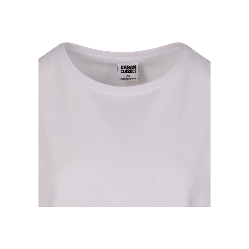 URBAN CLASSICS Kurzarmshirt »Urban Classics Damen Ladies Extended Shoulder Tee«, (1 tlg.)