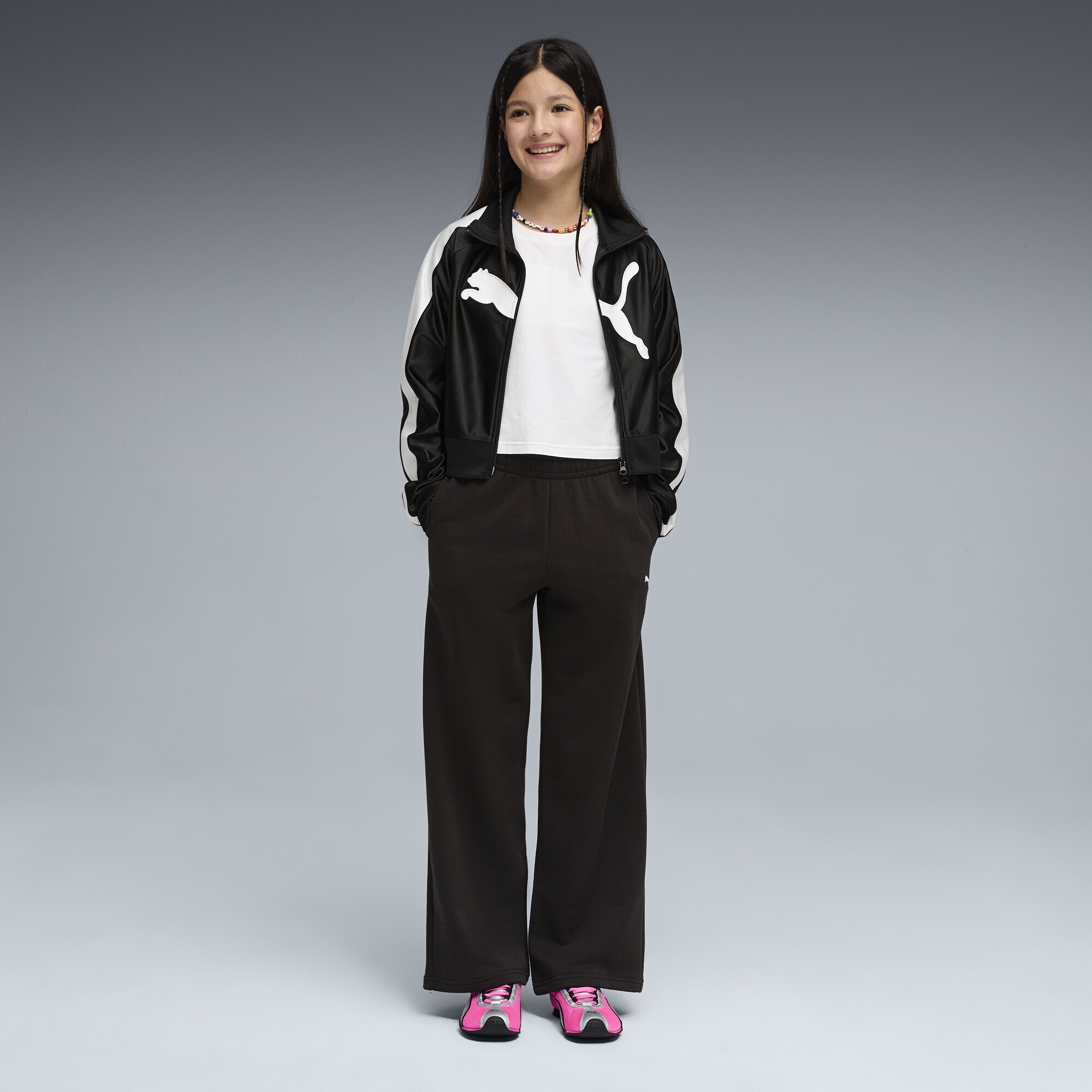 PUMA Sporthose »Essentials Hose mit weitem Bein Mädchen«