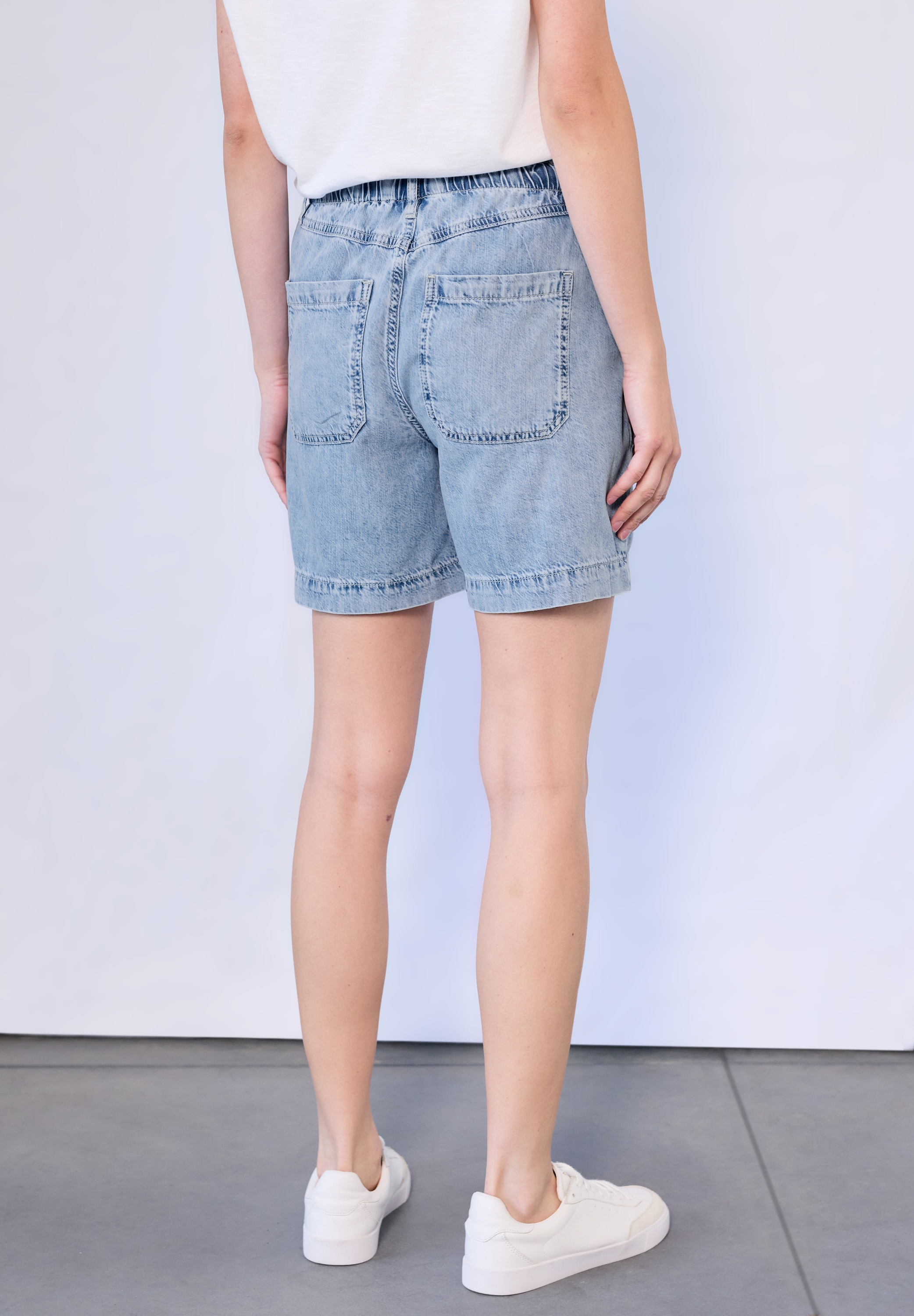 STREET ONE STUDIO Loose-fit-Jeans, mit Elastikbund