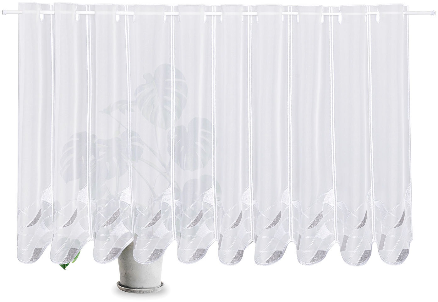 Gerster Scheibengardine "Clara, nach Maß" Durchzuglöcher 1 Stk. tlg. SB-Bis günstig online kaufen