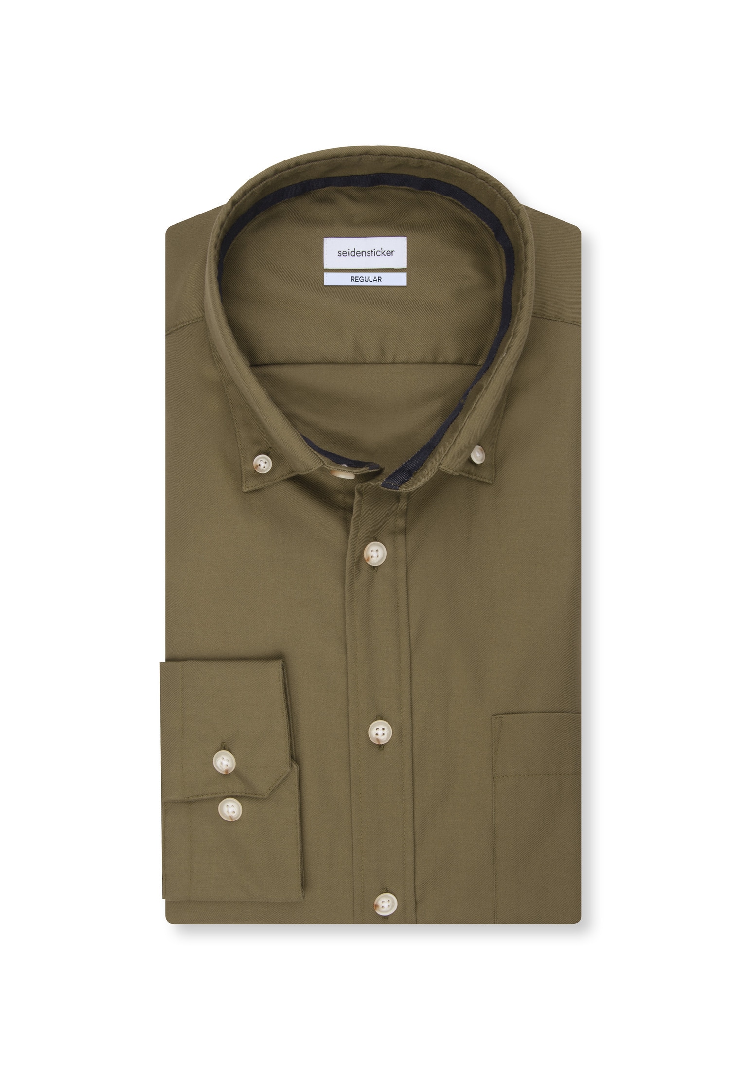 seidensticker Businesshemd »Schwarze Rose« Regular 1/1 Button-Down-Kragen Uni