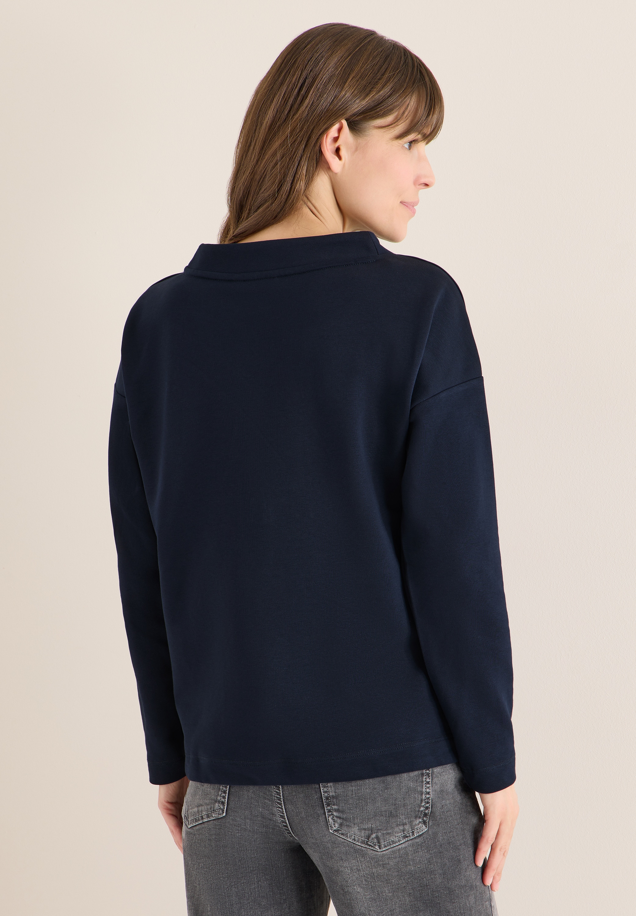 Cecil Langarmshirt Mit Stickerei