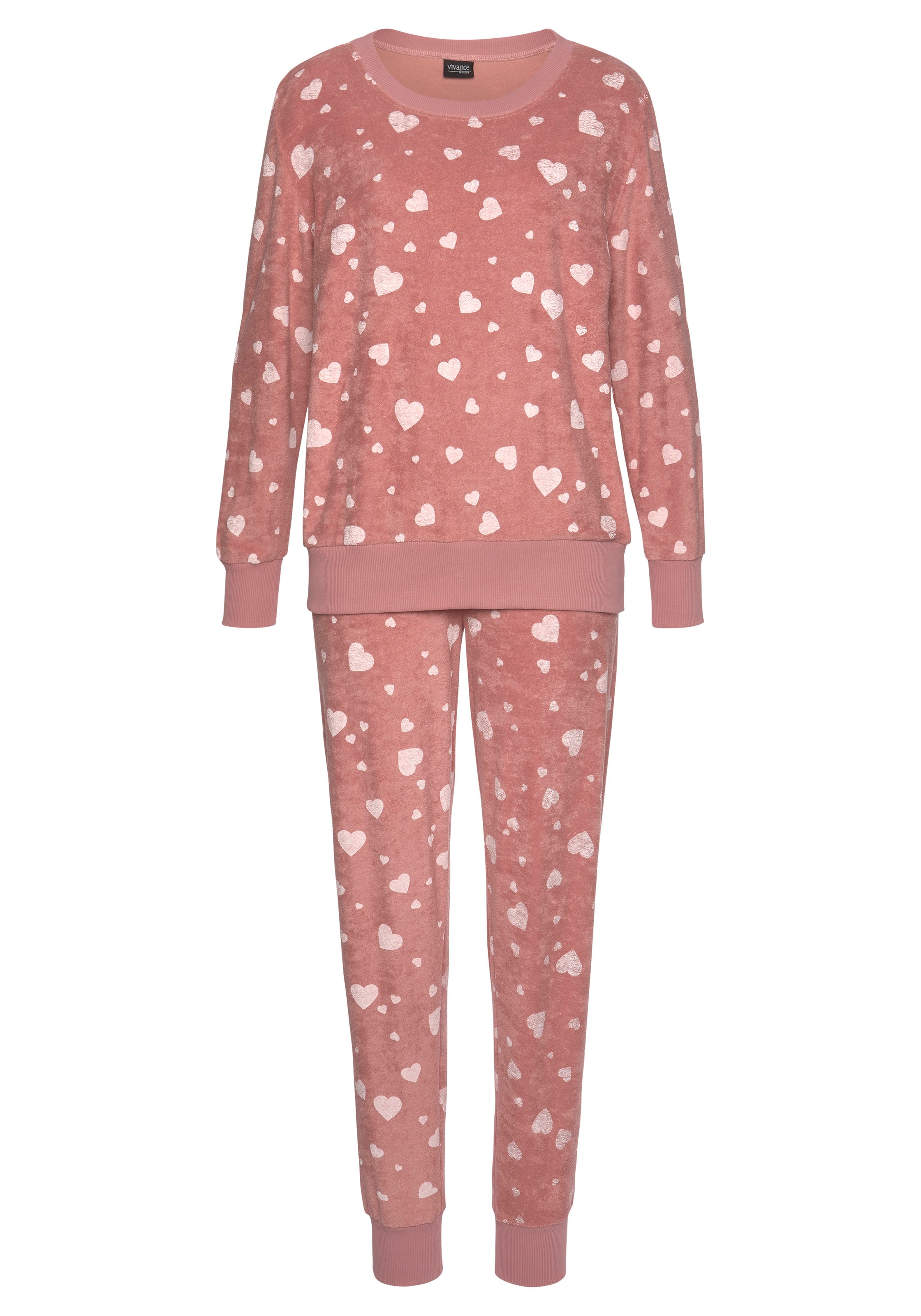 Vivance Dreams Pyjama, 2 Stk. mit Alloverdruck günstig online kaufen