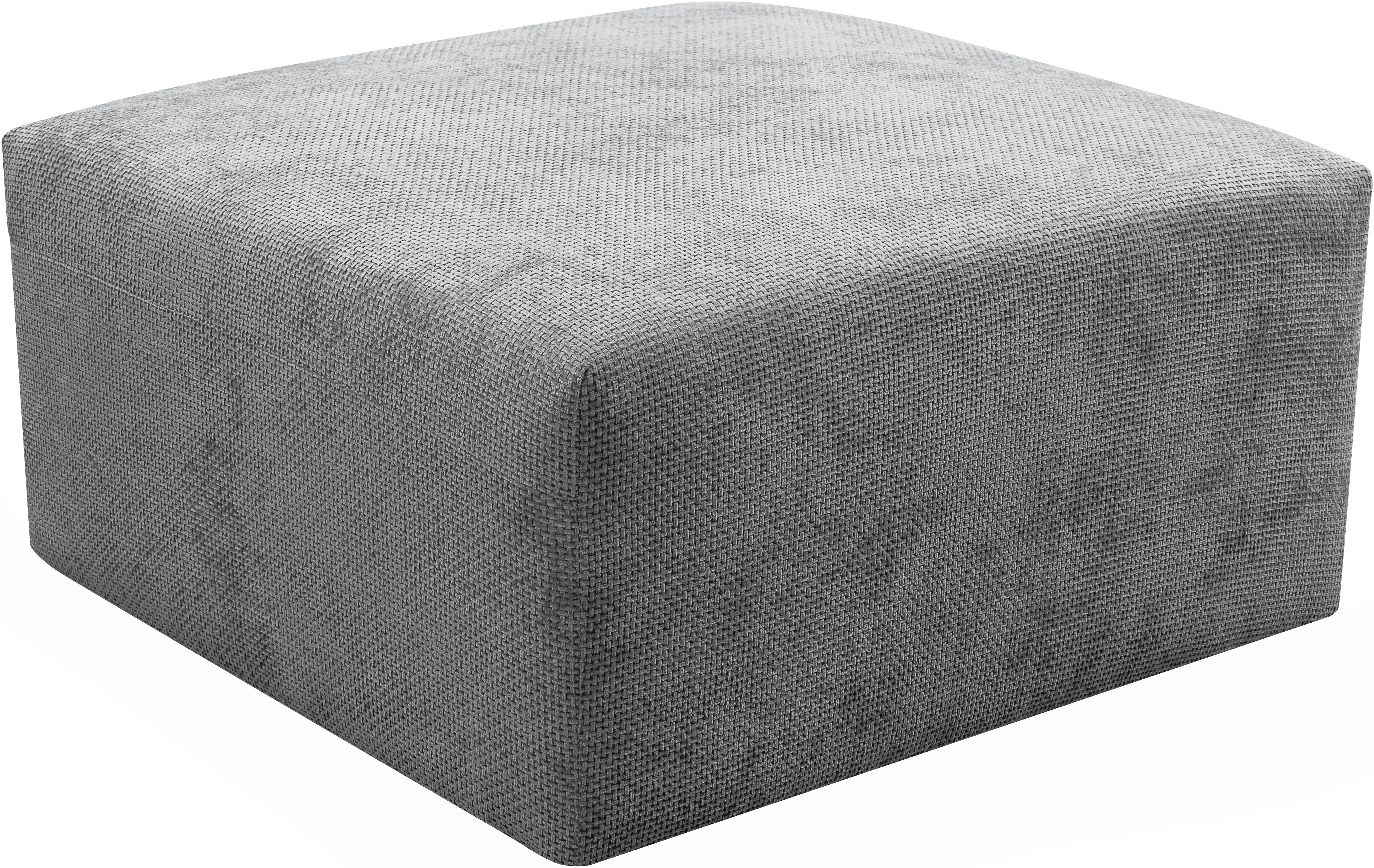 WERK2 Polsterhocker "Zeus-XL Polsterhocker modern und bequem" Curvy Trend Hocker mit urbaner Optik