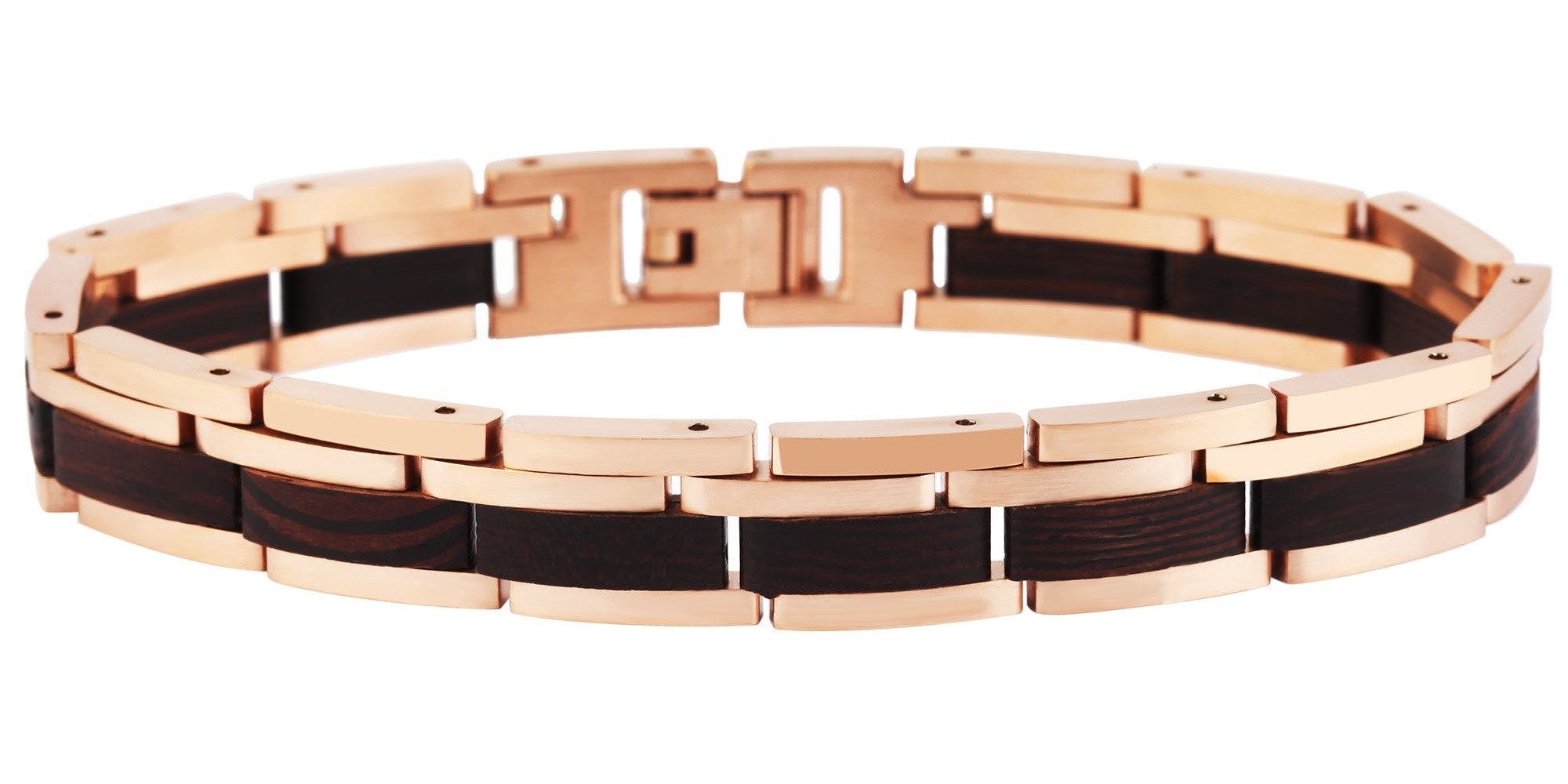 Gliederarmband ADELIA´S "Unisex Armband – Gliederarmband aus Edelstahl 21 cm", gold, Armbänder, Damen, 21cm, Edelstahl, Gliederarmband, Ideal zum Verschenken – schlicht und stilvoll