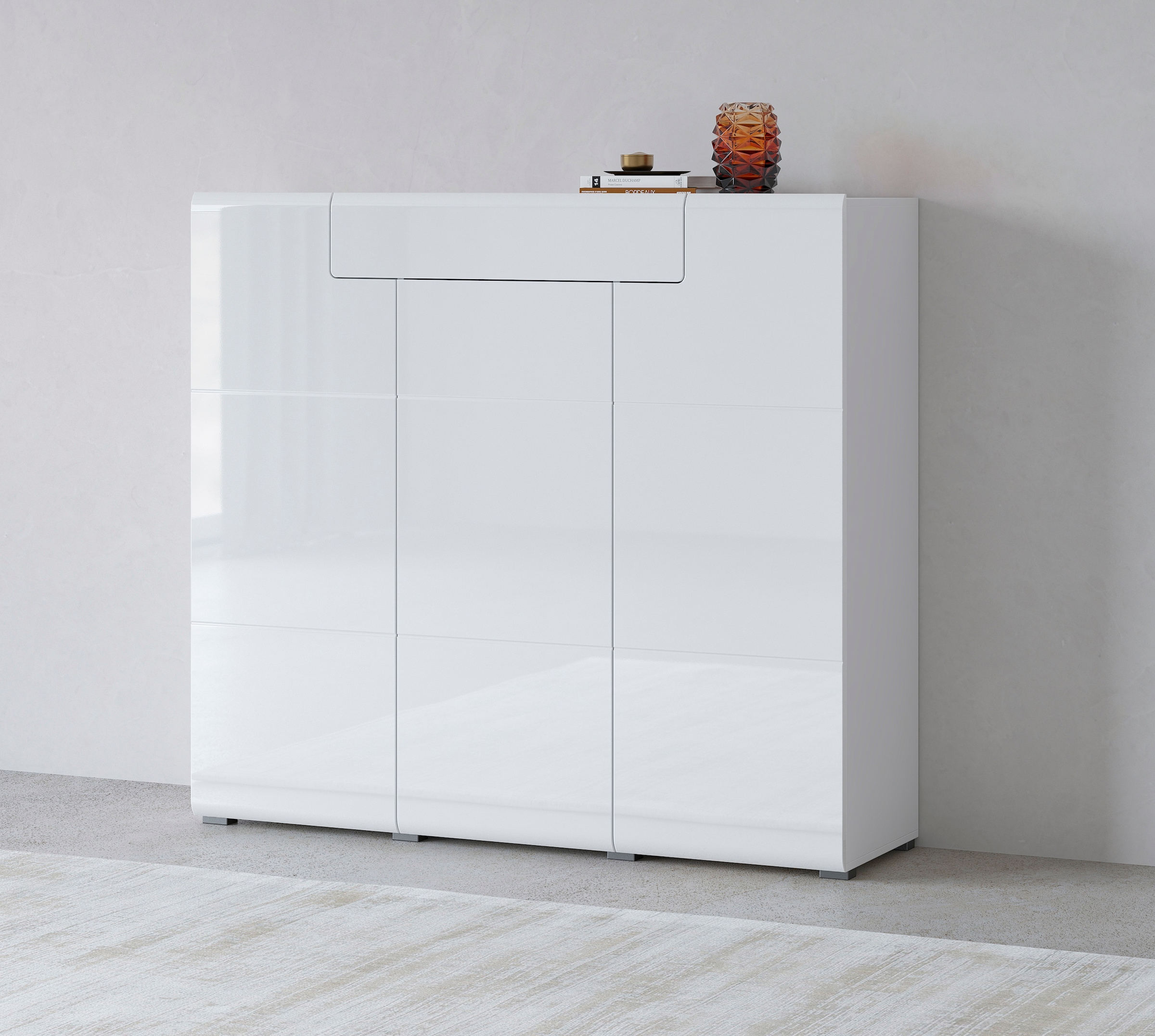 OTTO home Highboard "Toledo,Breite 147,5 cm,trendige Hochkommode mit 3 Türe günstig online kaufen