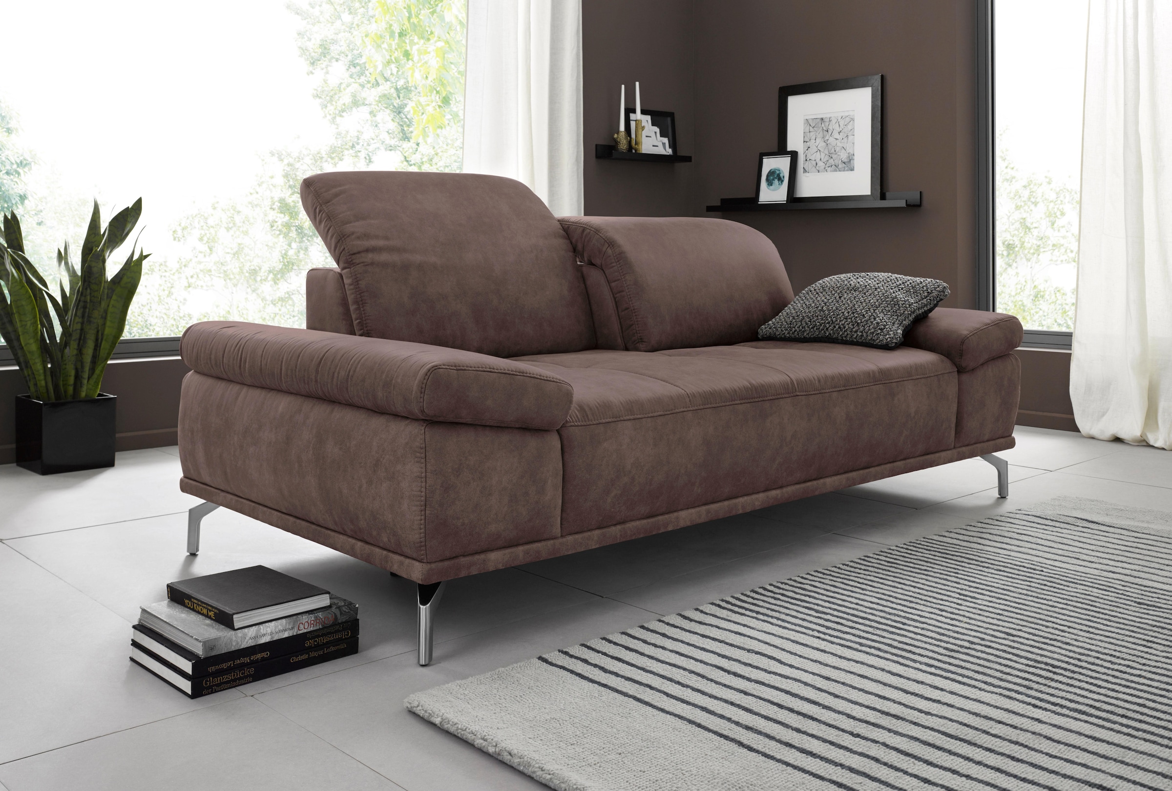 Home affaire 3-Sitzer "Caluna" mit Sitztiefen- und Kopfteilverstellung günstig online kaufen