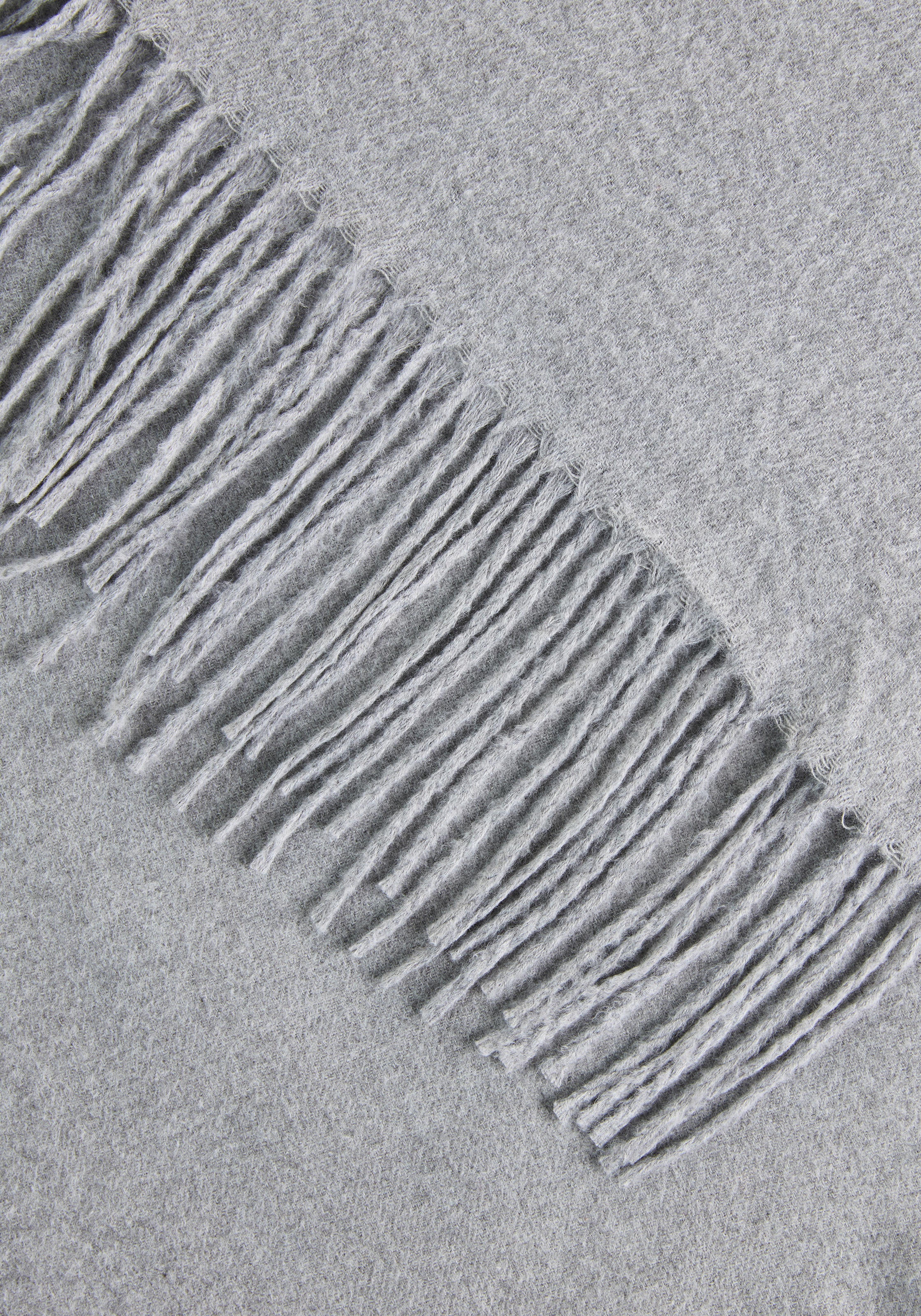 Laura Scott Schal mit modischen Fransen in klassischen Unifarben - NEW