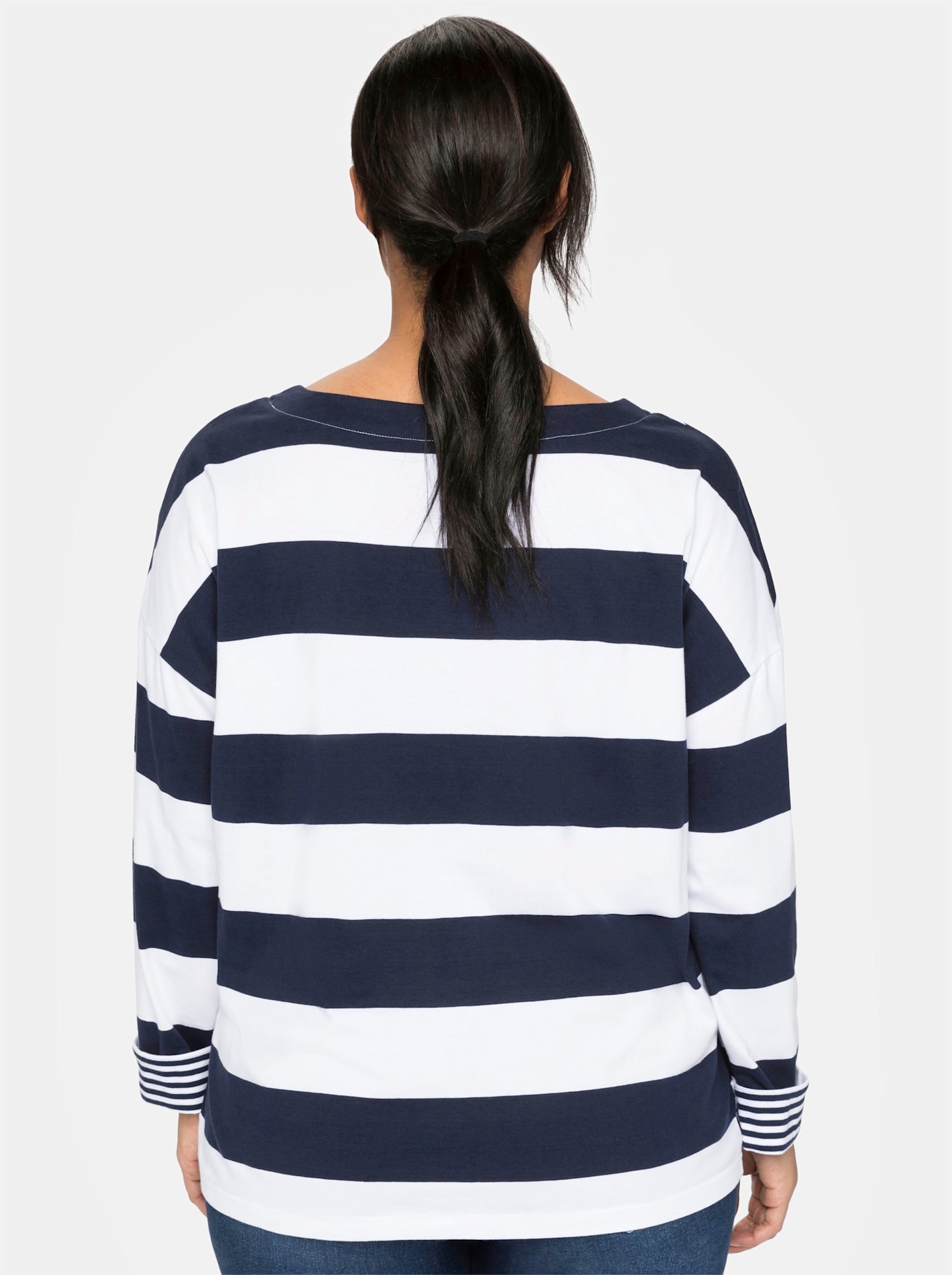 SHEEGO Langarmshirt Damen Blau 48/50 3