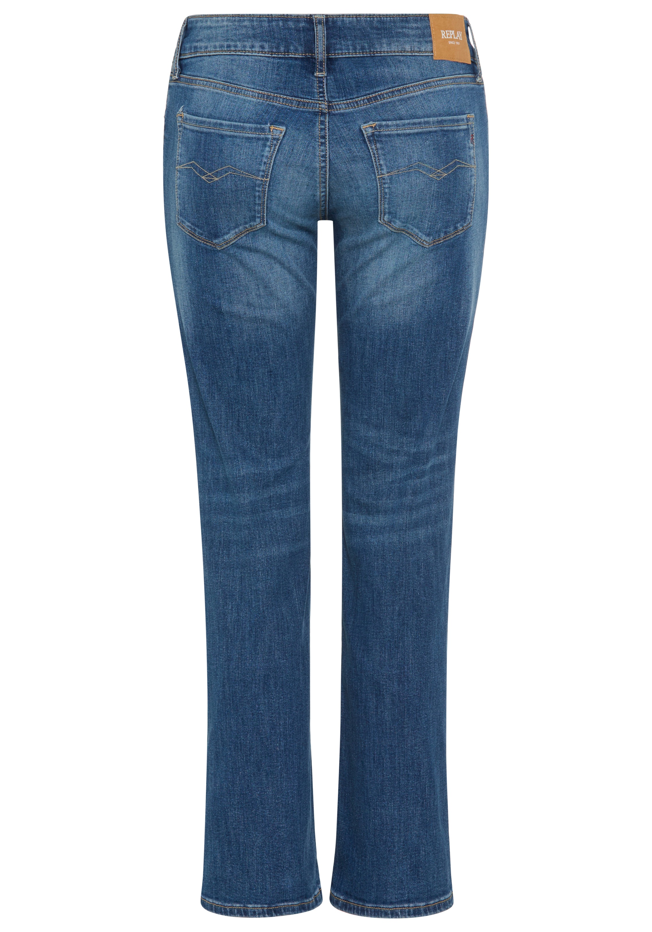 Replay Bootcut-Jeans "NEW LUZ" mit gesticktem R an der Gesäßtasche günstig online kaufen