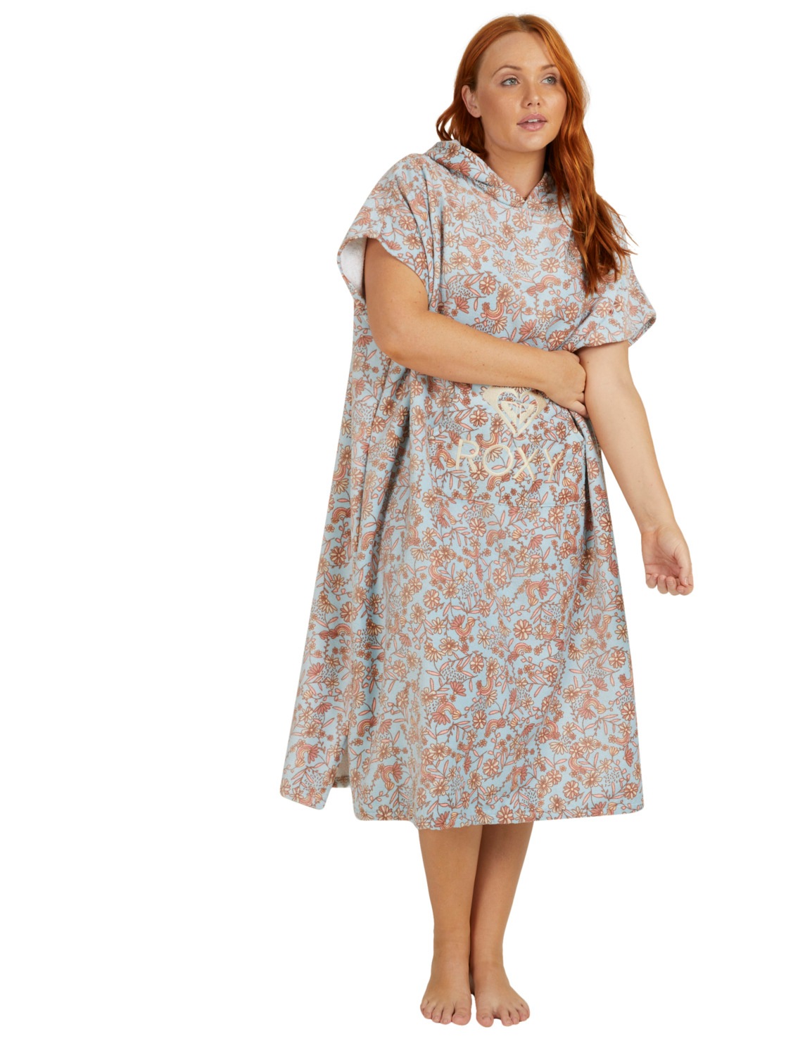 Roxy Fleeceponcho »Stay Magical Printed«, mit Kapuze