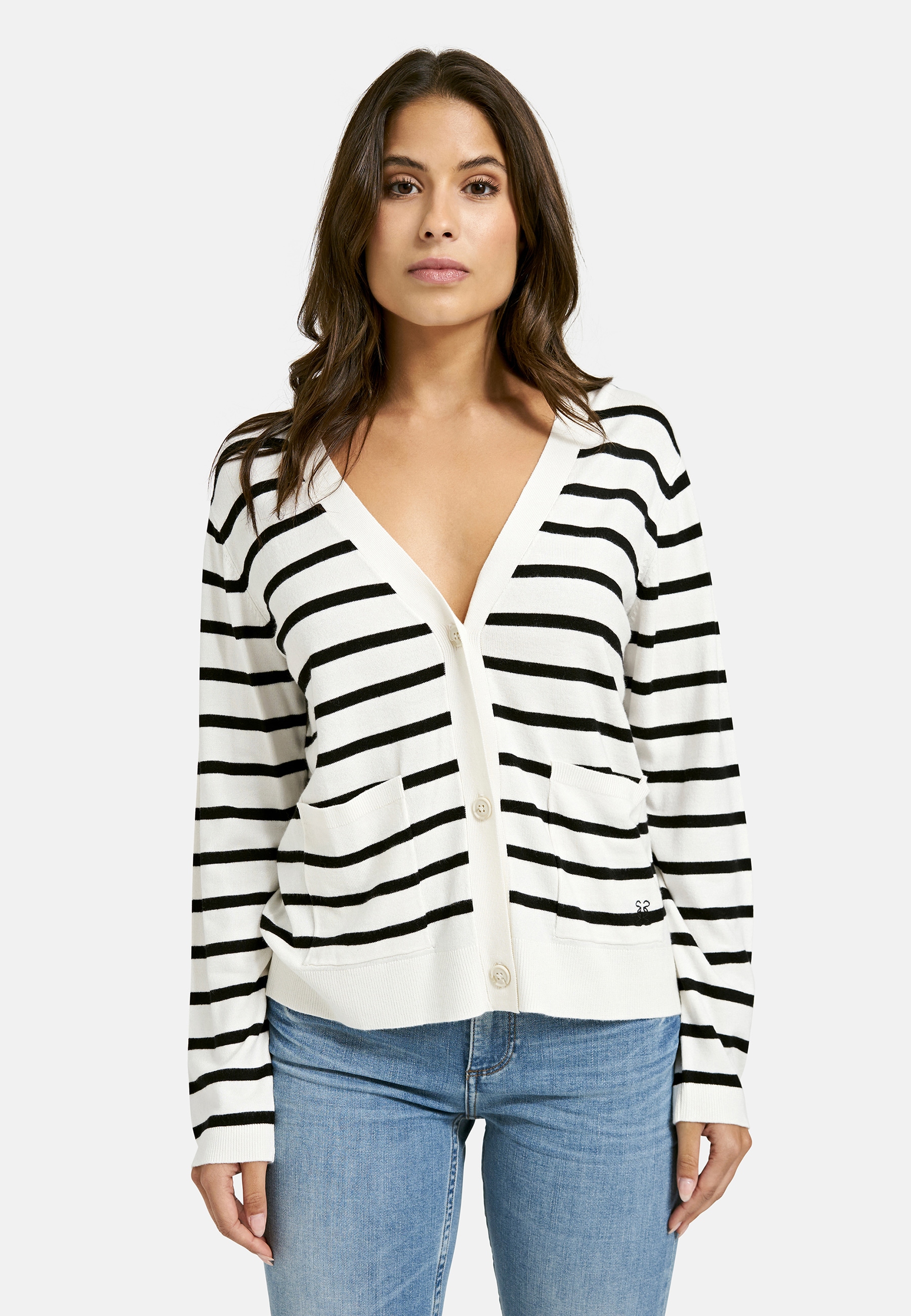 Smith & Soul Strickjacke mit V-Ausschnitt, Viskosemix