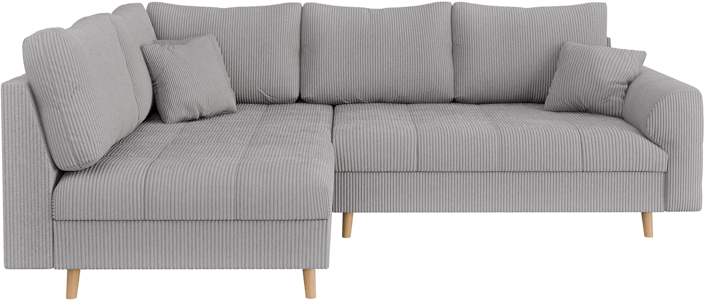 Home affaire Ecksofa "CHARRE L-Form mit Ottomane, Maße B/T/H: 231/161/81 cm günstig online kaufen