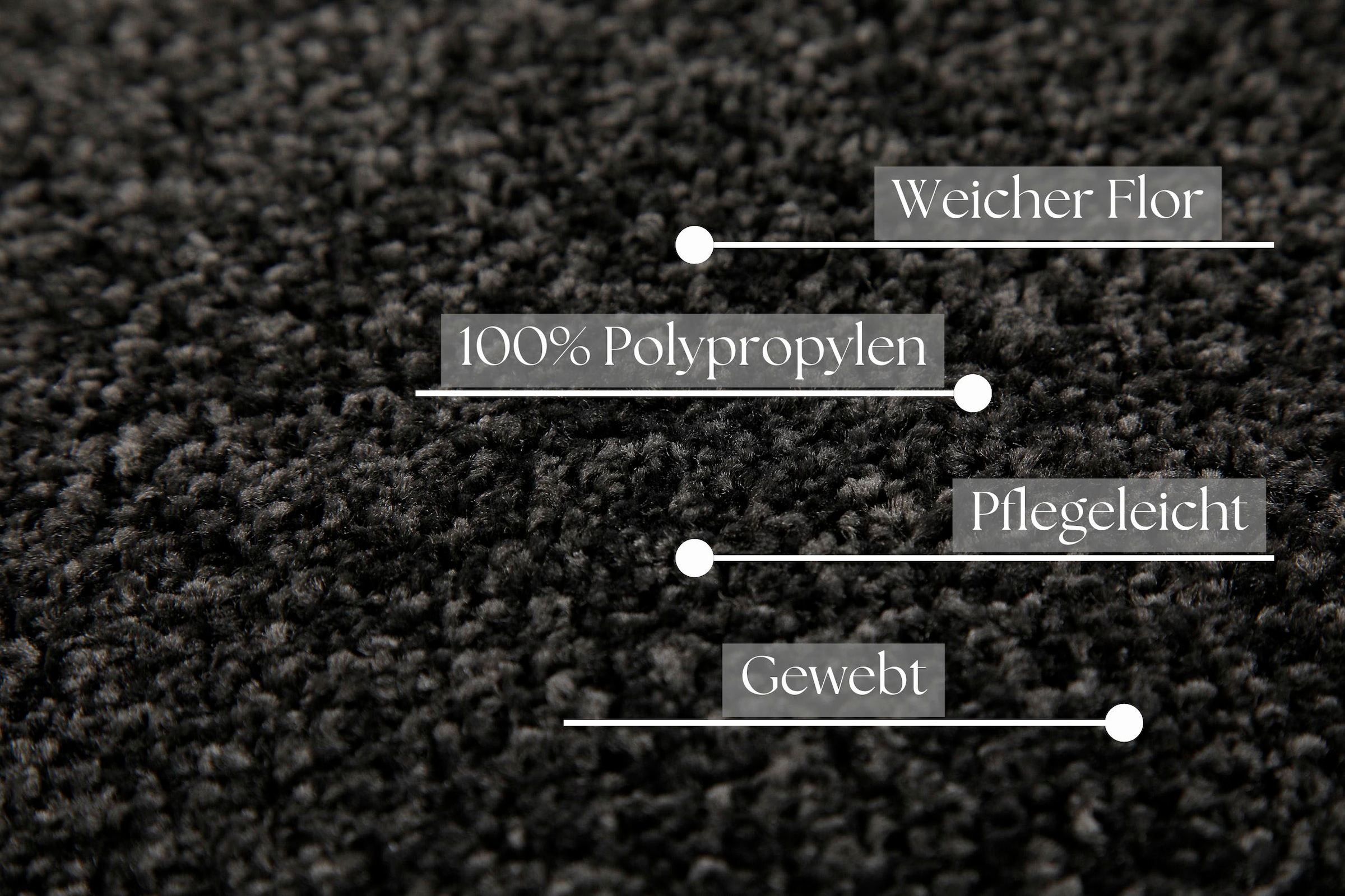 my home Teppich »Chanley«, rechteckig, 13 mm Höhe, moderner dichter weicher zeitloser Kurzflorteppich, Wohnzimmer