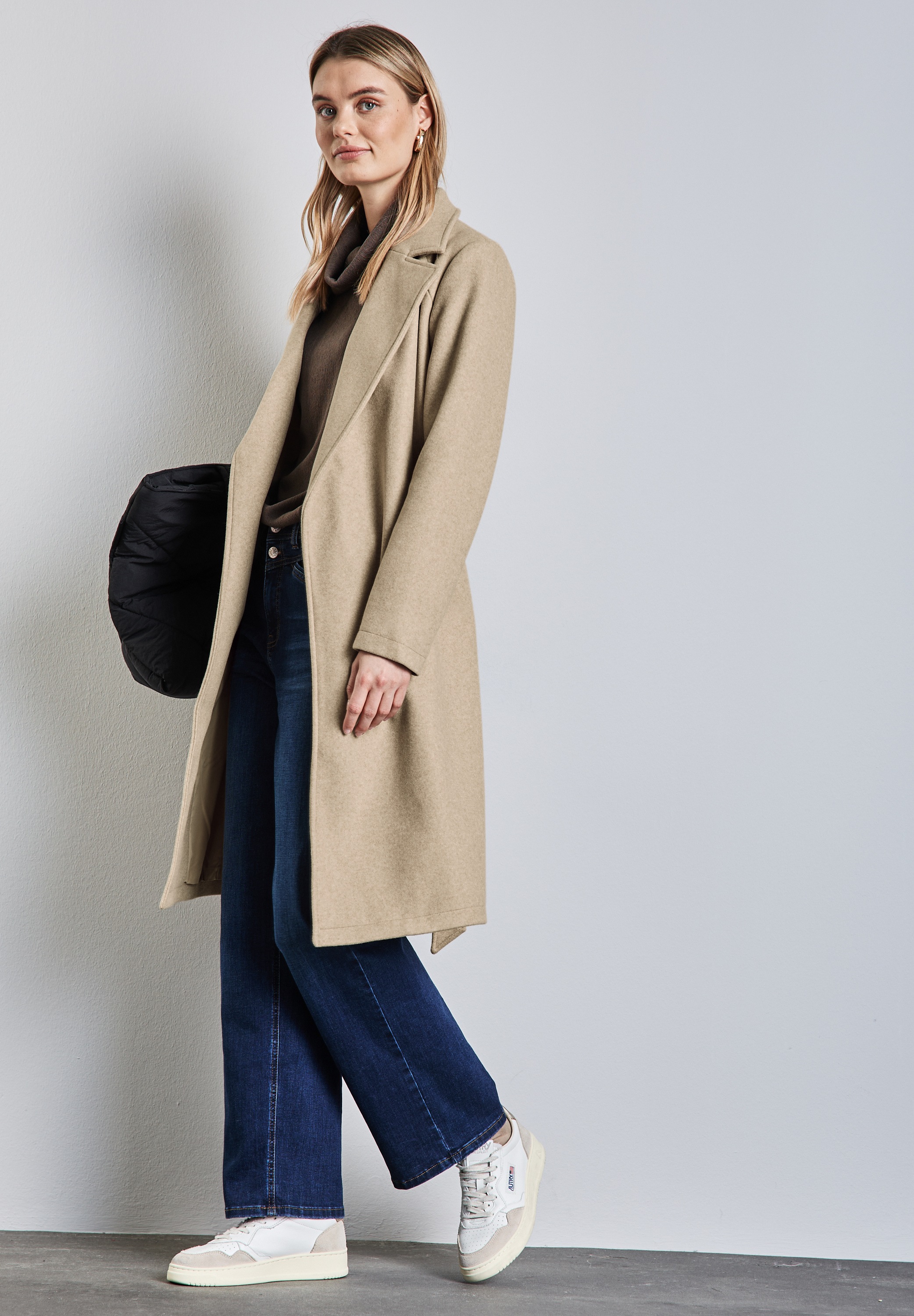STREET ONE Kurzjacke, mit Gürtel zum Taillieren