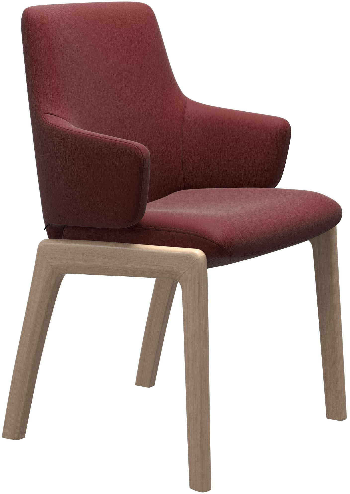 Thumbnail - Stressless Polsterstuhl "Laurel" () Low Back mit Armlehne, Größe L, mit abgerundeten Beinen in Eiche natur