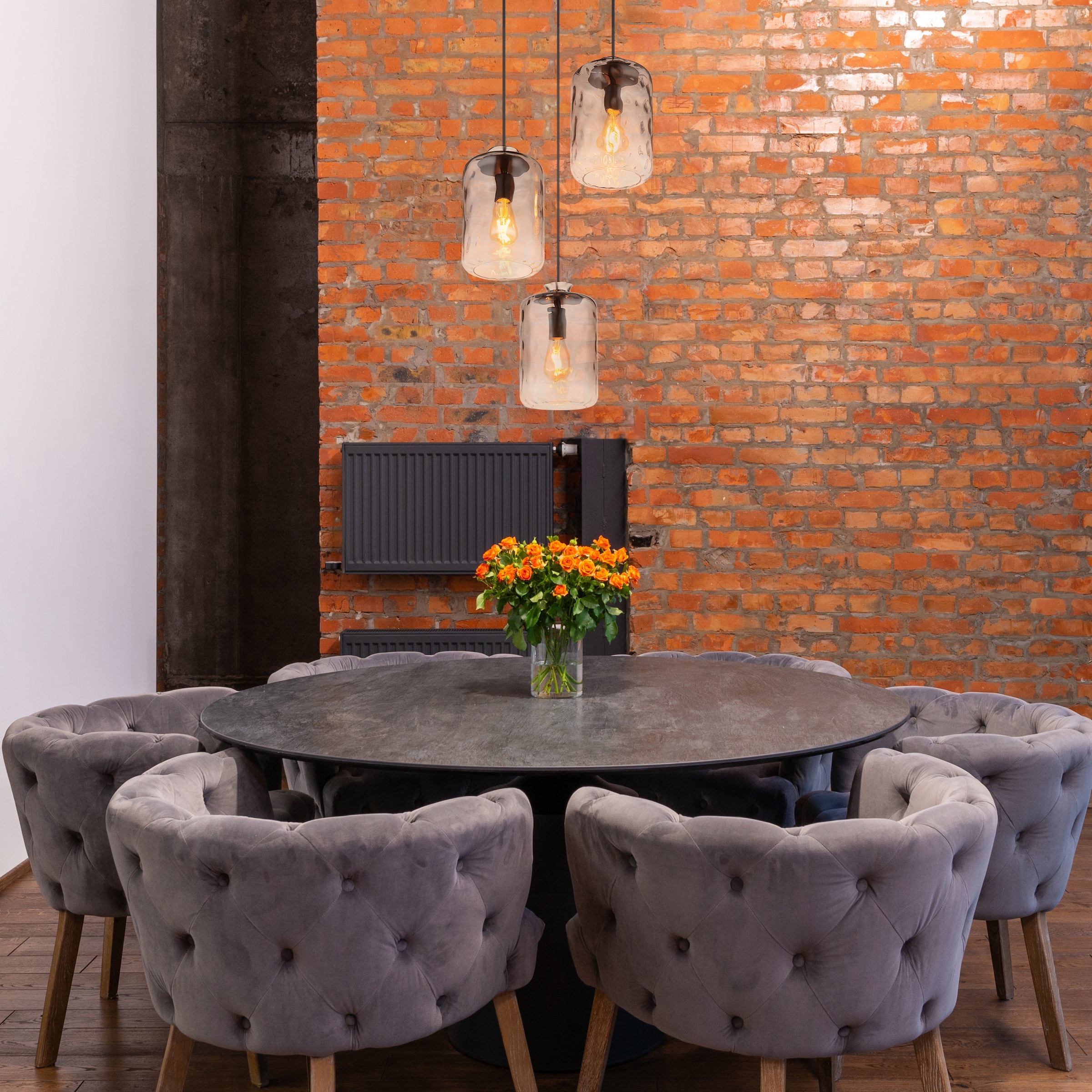 GLOBO LIGHTING Hängeleuchte »DARINA« E27 1 Stk. Hängelampe Esszimmer-Leuchte Esstischleuchte Wohnzimmer