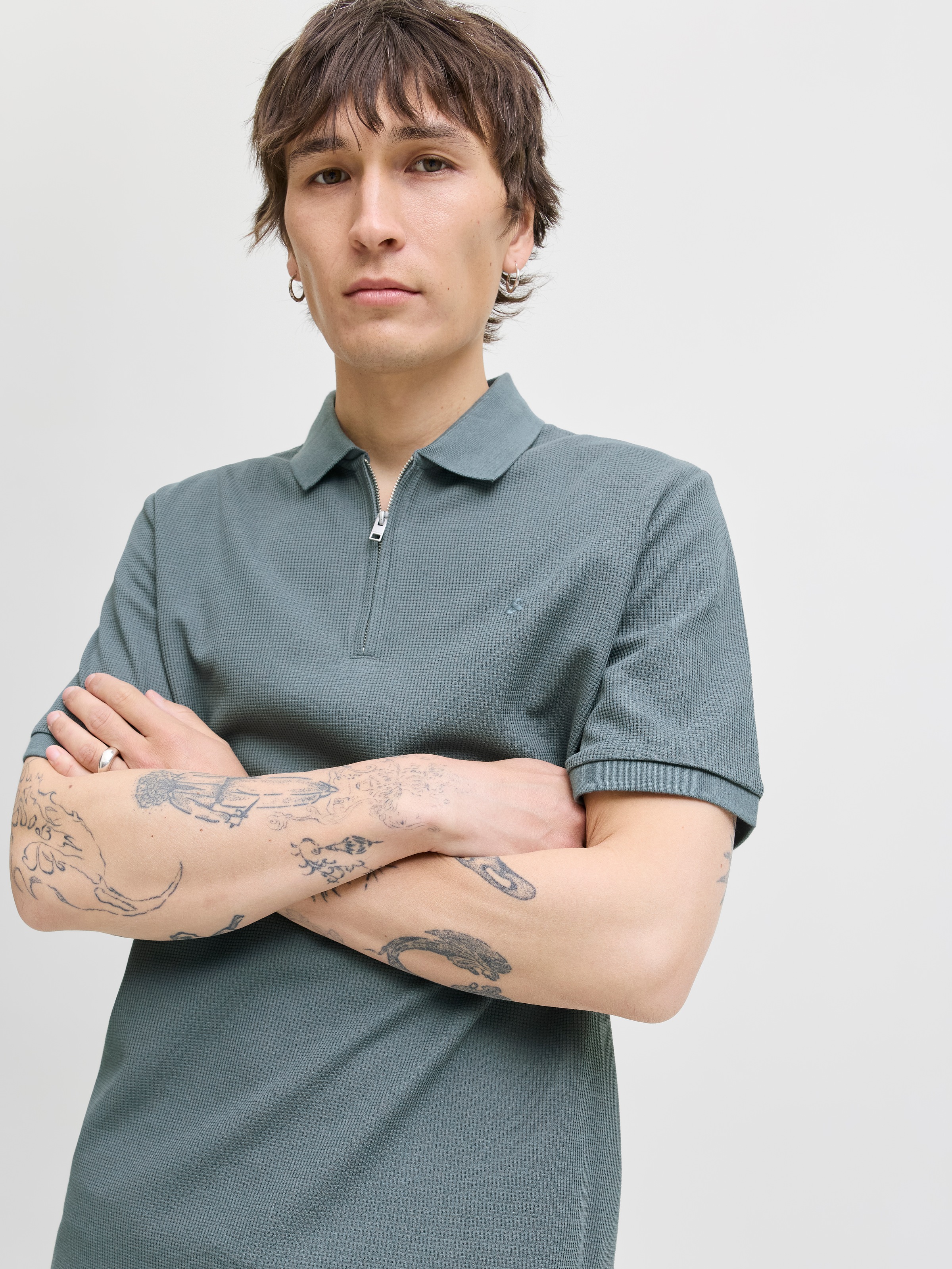 Jack & Jones Poloshirt "JJEAUSTIN ZIP POLO SS NOOS" günstig online kaufen