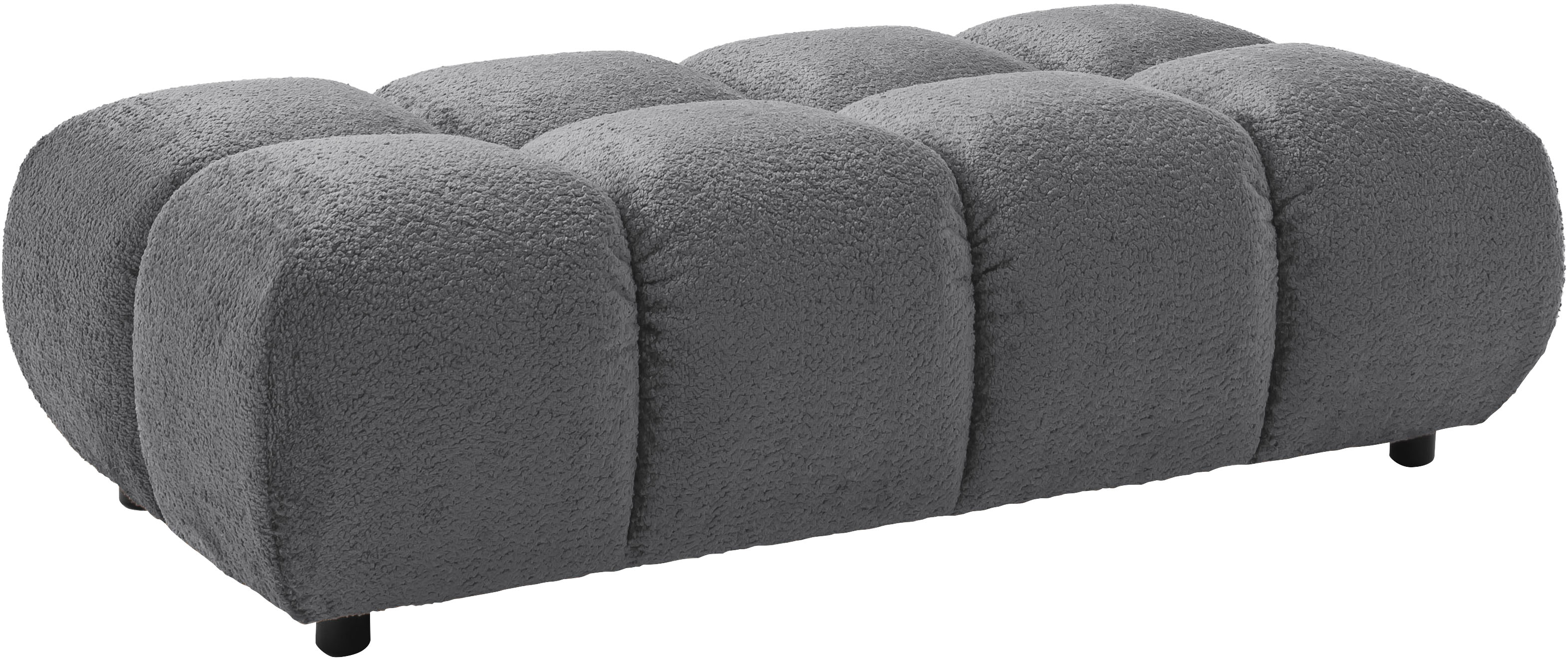Home affaire Polsterhocker "Cozy Bubble, mit eleganter Steppung, weich gepolstert, 143x73 cm" 1 Stk. tlg. passend zum Sofa und dem drehbaren Sessel der Graceland-Serie
