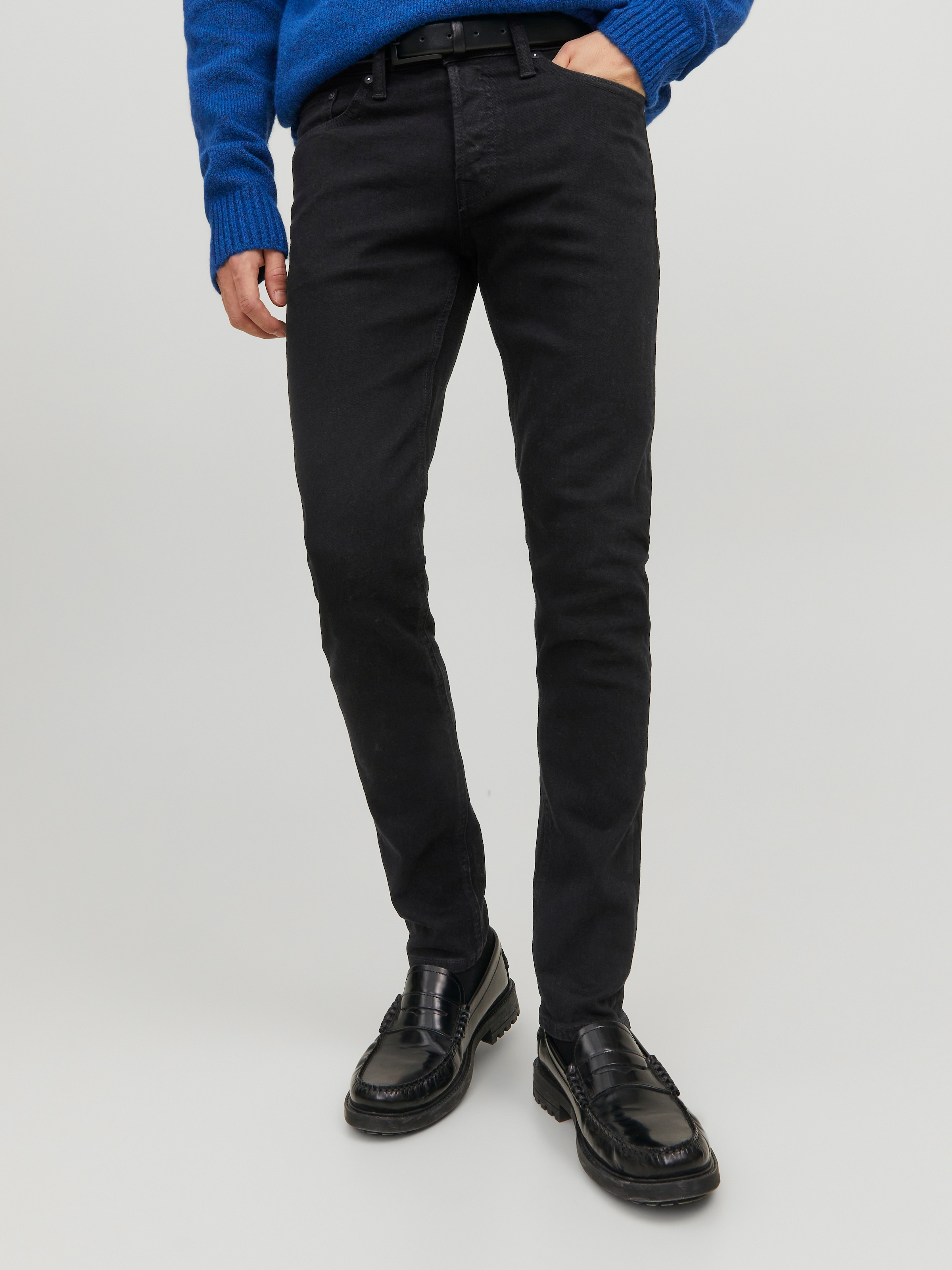Jack & Jones Slim-fit-Jeans »JJIGLENN Jeans mit schmaler Beinform und Stretch für Komfort« Denim/Jeans, modisch, slim fit, Baumwollmischung