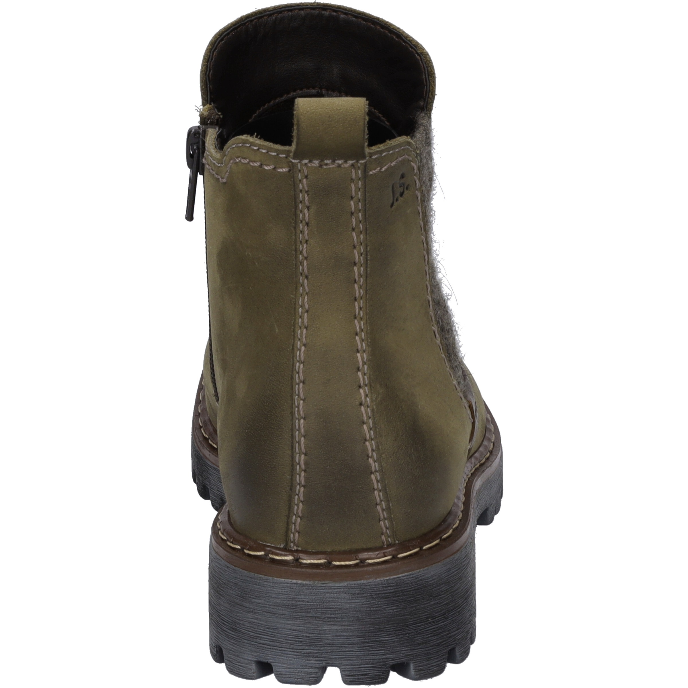 Stiefelette JOSEF SEIBEL "Marta 03, oliv-kombi", Damen, Gr. 37, grün (oliv, kombi), Obermaterial: 100% Rindsleder Leather cow., Schuhe Stiefelette 3