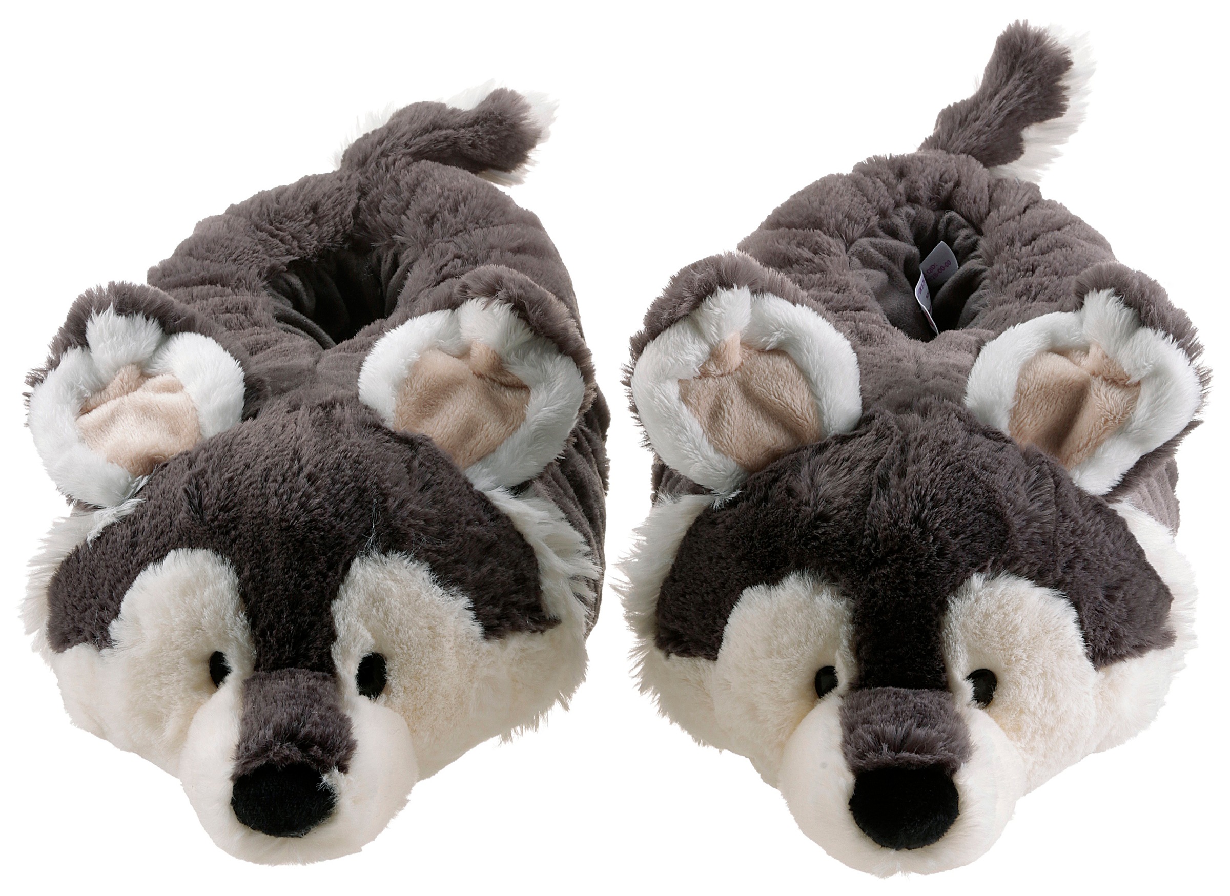 Nici Plüsch Hausschuhe »Husky Swante«, Hausschuh mit wärmendem Textil