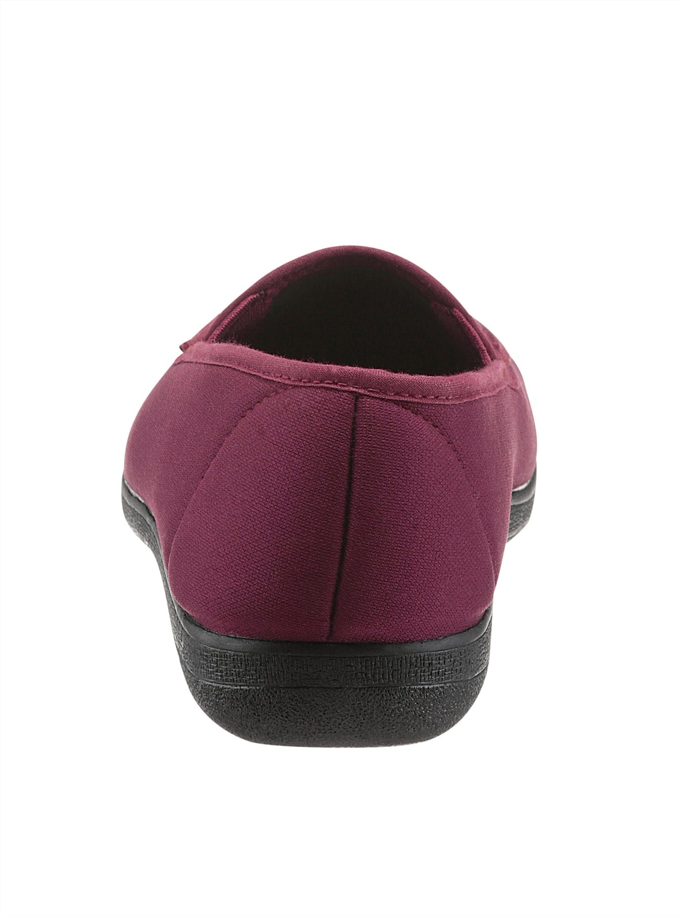 Hausschuh CLASSIC, Damen, Gr. 42, rot (bordeaux), Textil, Schuhe Slipper Hausschuh 3