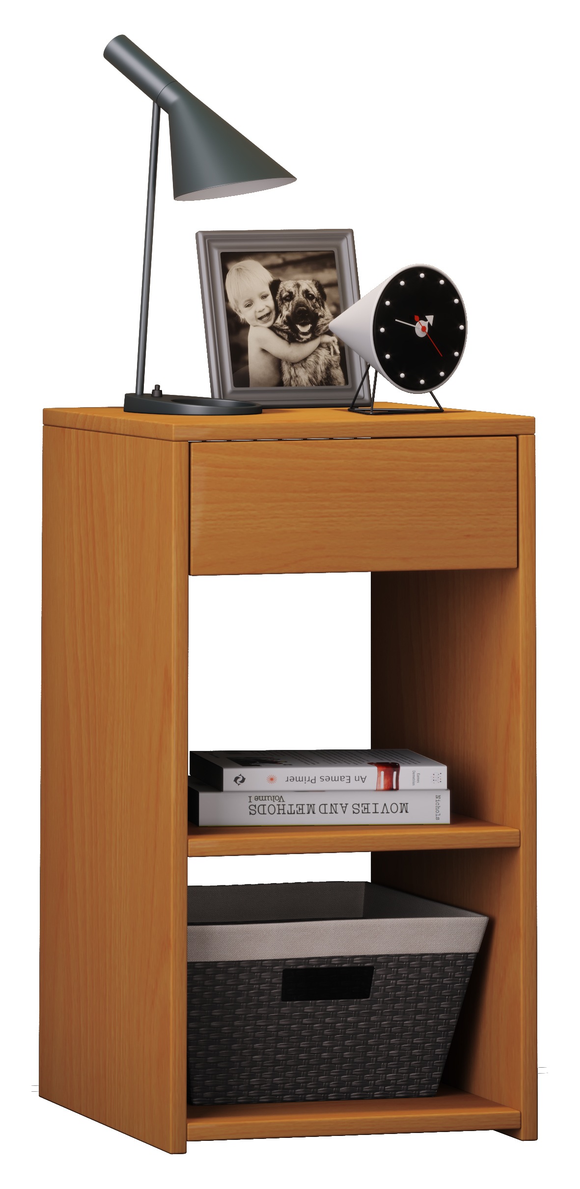 VCM Nachttisch "Holz Nachttisch Nachtschrank Sledo Schublade Maxi" 1 Stk. tlg.
