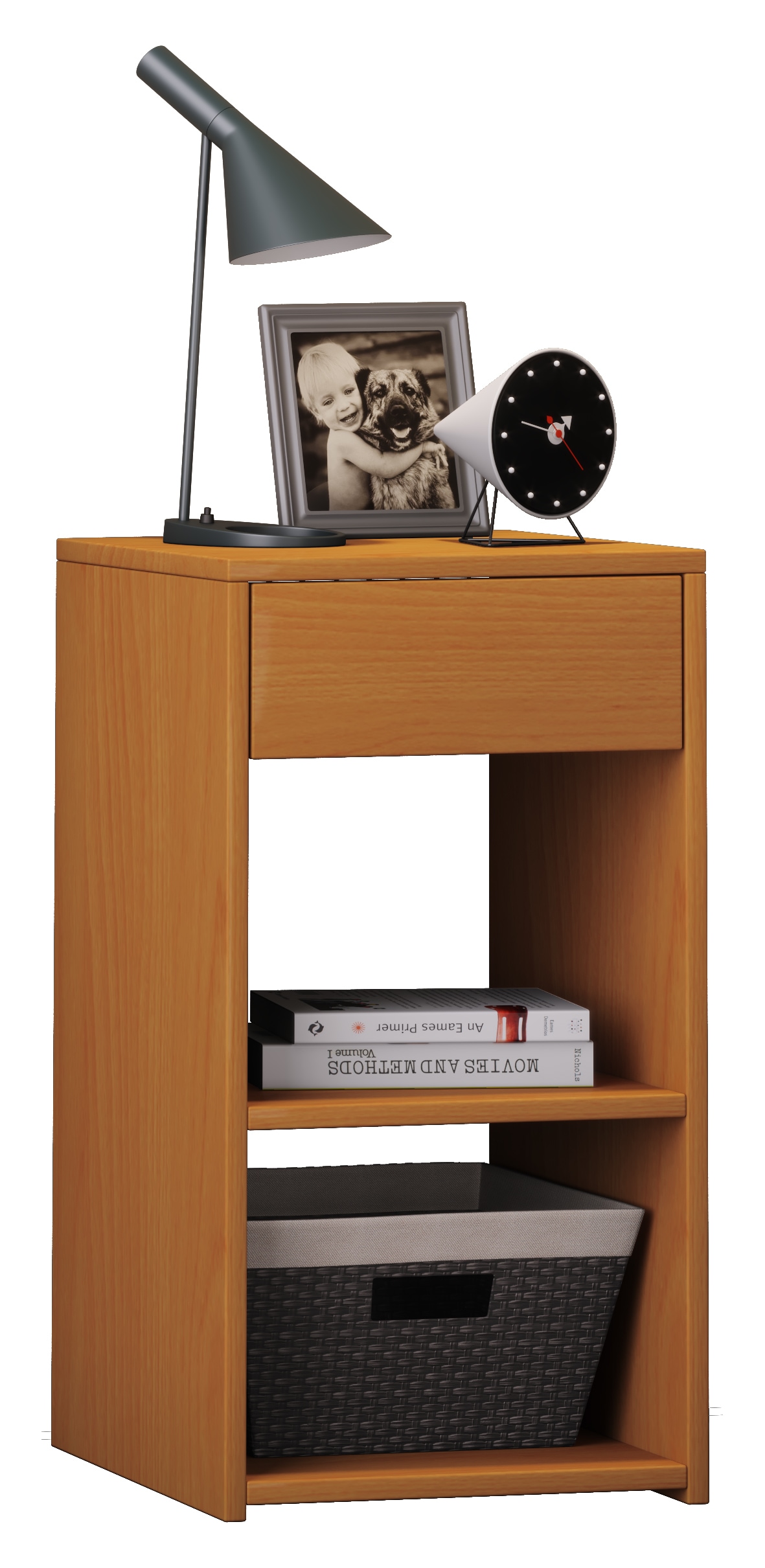 Nachttisch VCMbuche, Schlafzimmer, Sideboards, "Holz Nachttisch Nachtschrank Sledo Schublade Maxi"