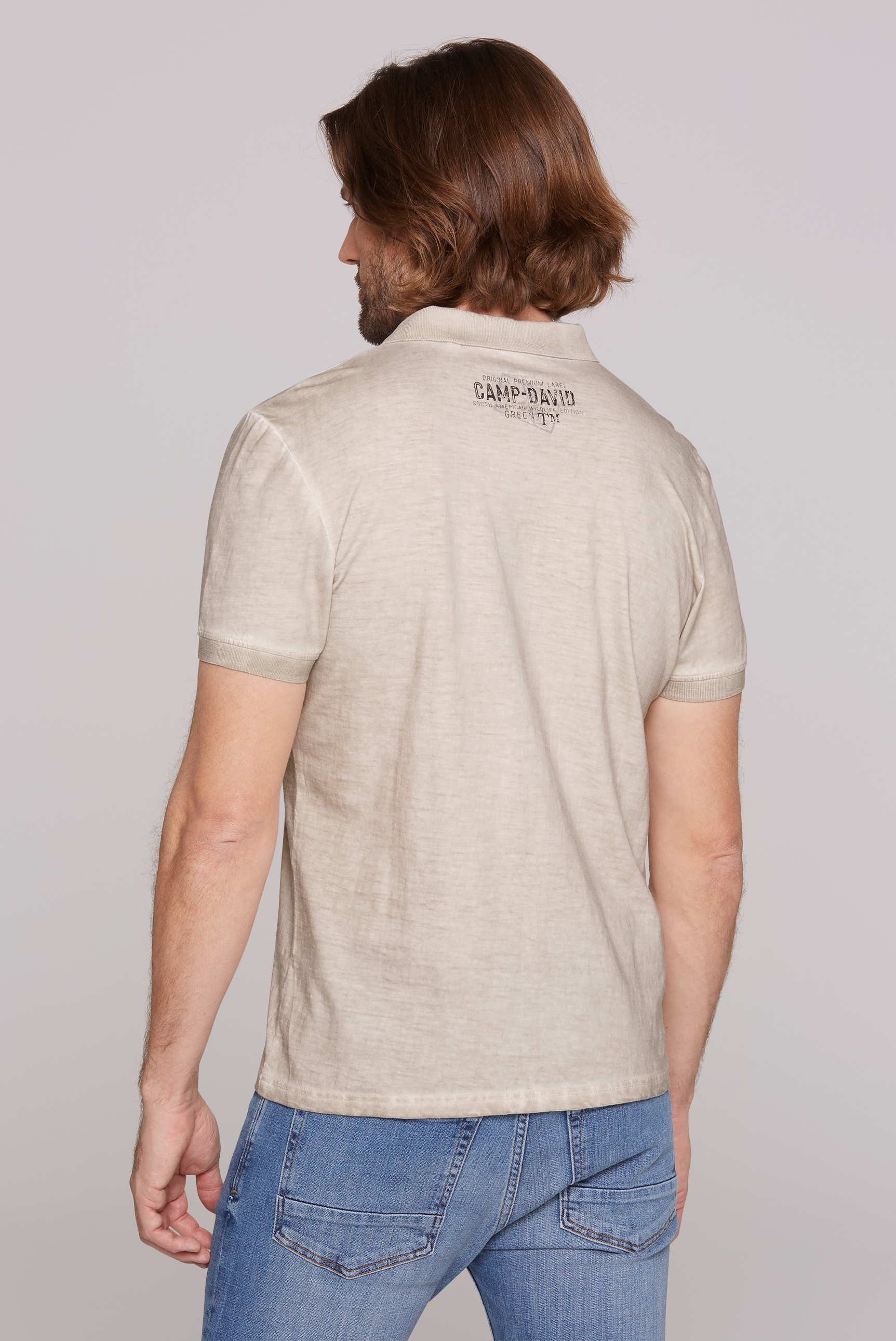 CAMP DAVID Poloshirt, aus Baumwolle