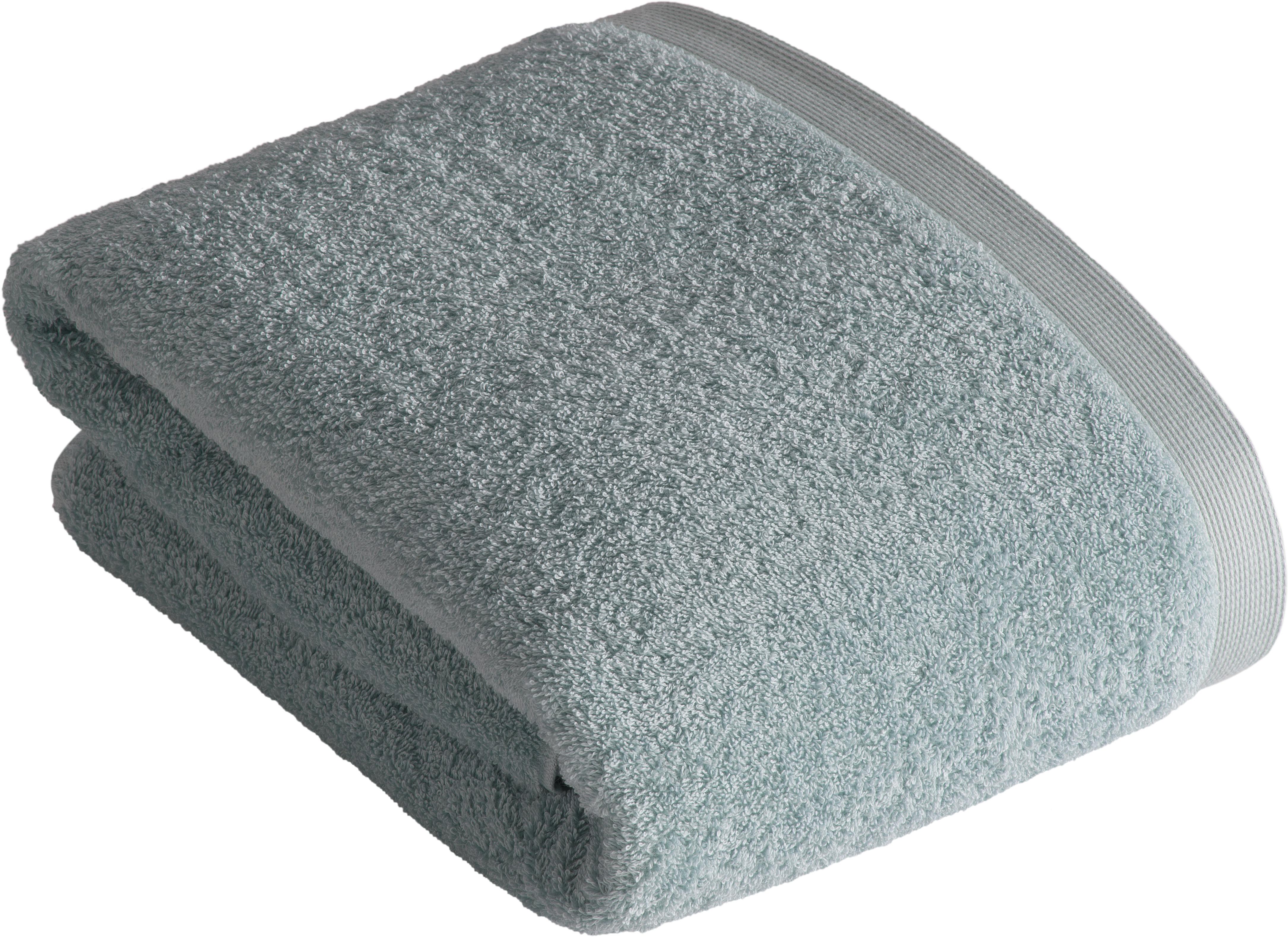 Saunatuch VOSSEN, B:150cm L:100cm, grau, Walkfrottee, Obermaterial: 85% Baumwolle, 15% Lyocell, Handtücher, "High Line"