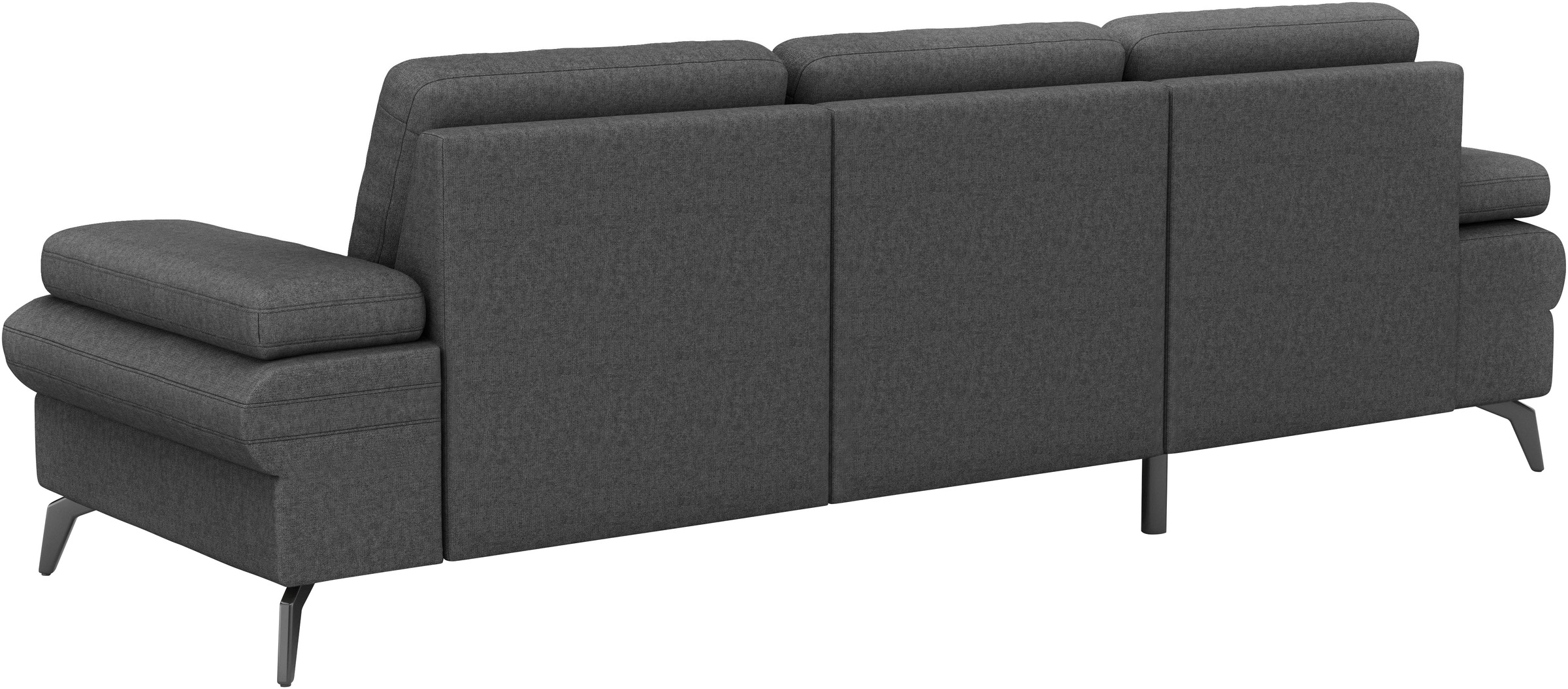 sit&more Ecksofa »Morris Jubi L-Form«, inkl. Armteilfunktion und 1 Zierkissen, wahlweise mit Bettfunktion
