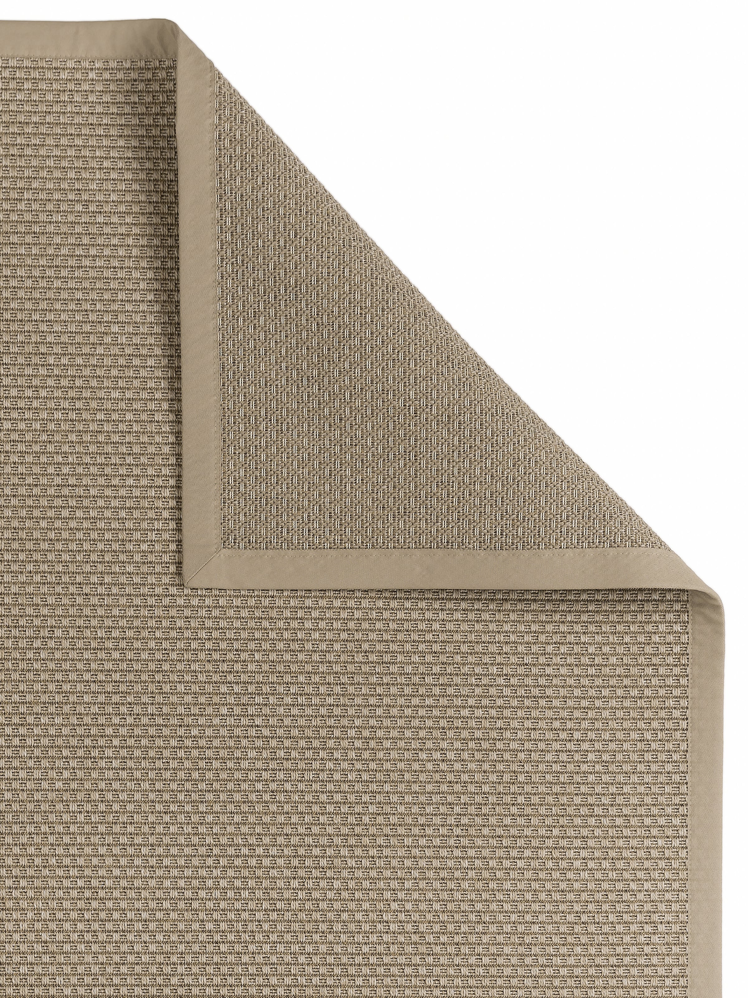 Dekowe Teppich »Basic S2 Karree«, rechteckig, 10 mm Höhe, Sisaloptik, mit Bordüre, In- und Outdoor geeignet