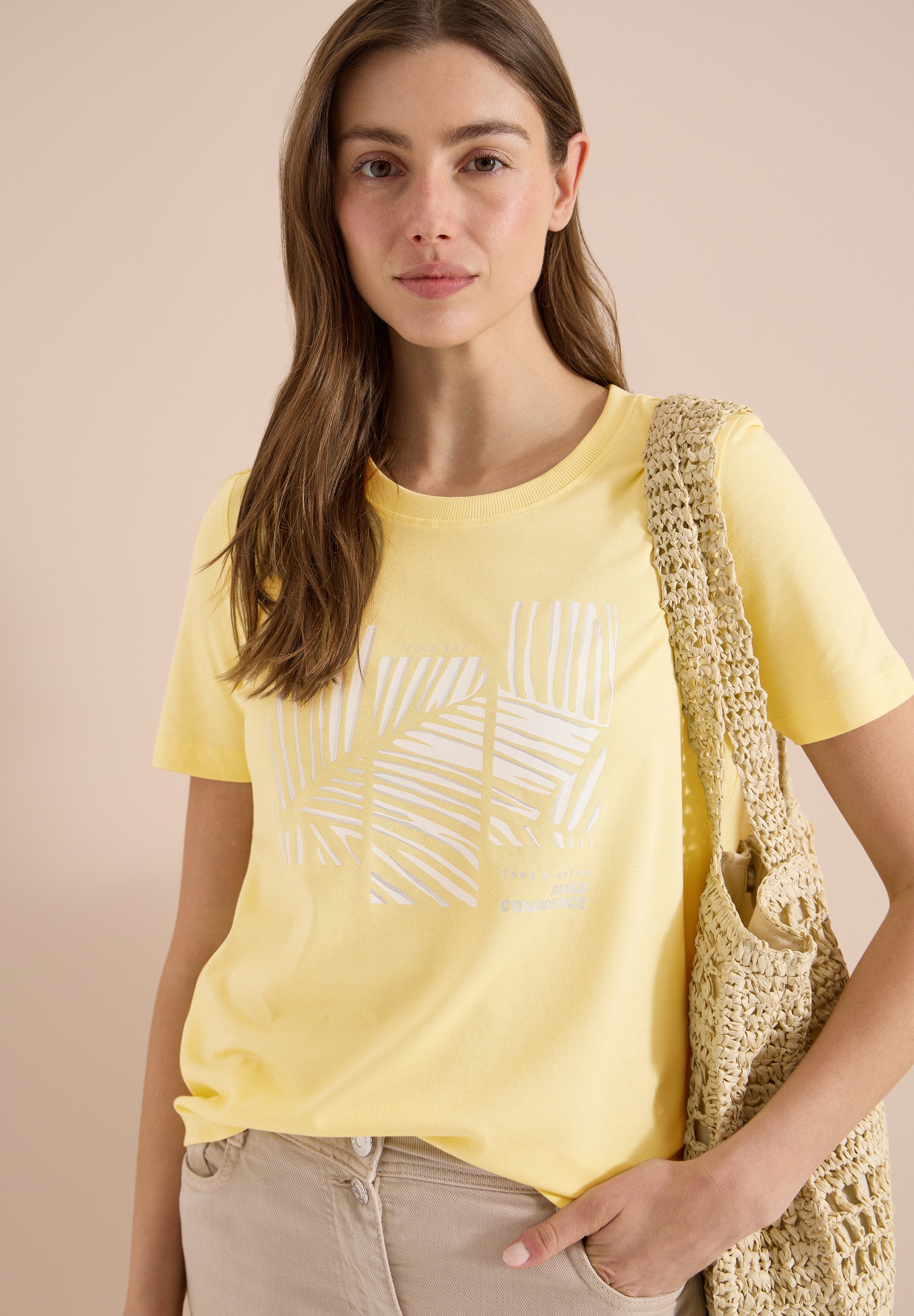 Cecil Rundhalsshirt Rundhalsausschnitt