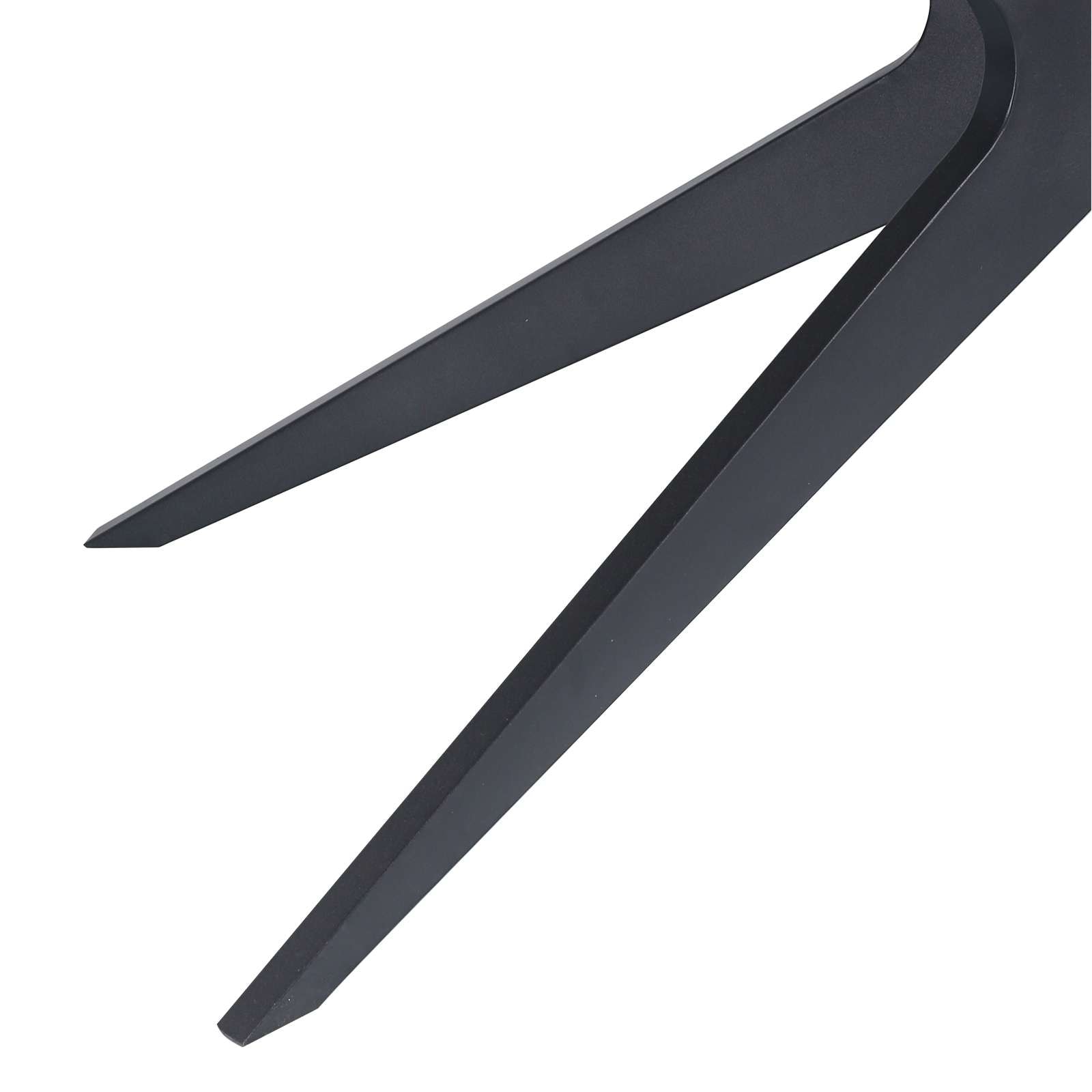 OTTO home Esstisch »Dakona« Tischplatte mit Holzstruktur, schwarze Metallbeine, Höhe 76 cm