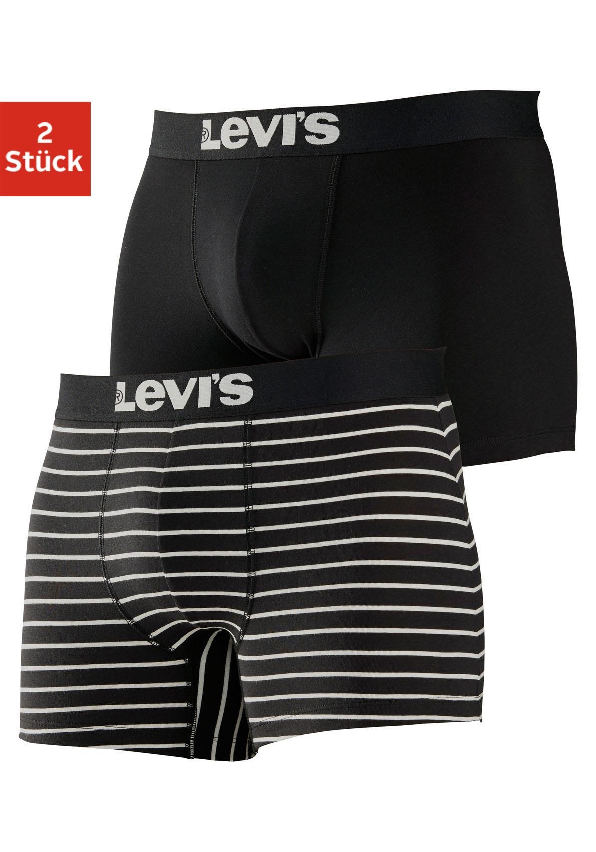 Levis Boxer, (Packung, 2er-Pack), mit elastischem Levis-Logo-Bund